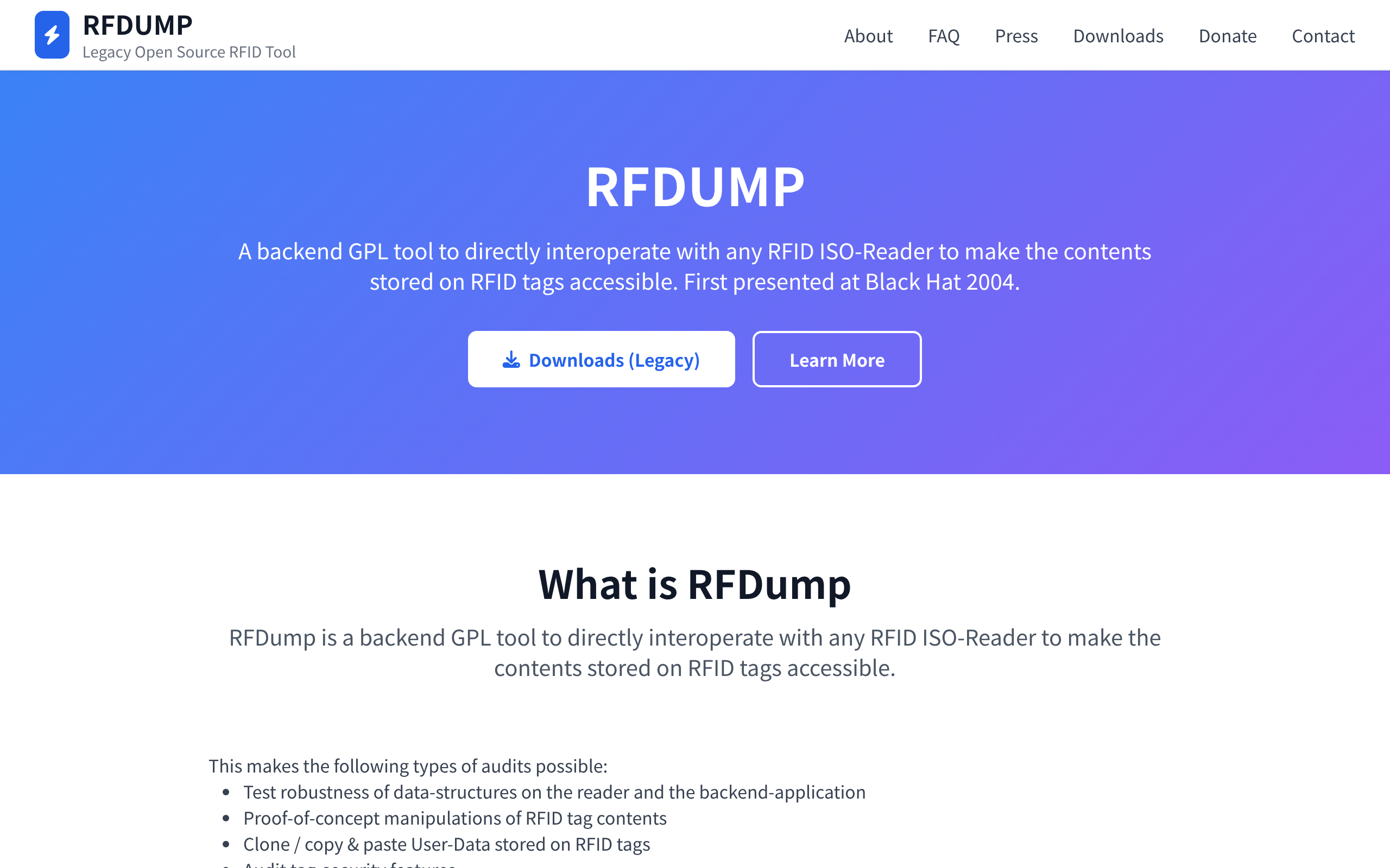 RFDump · 首页