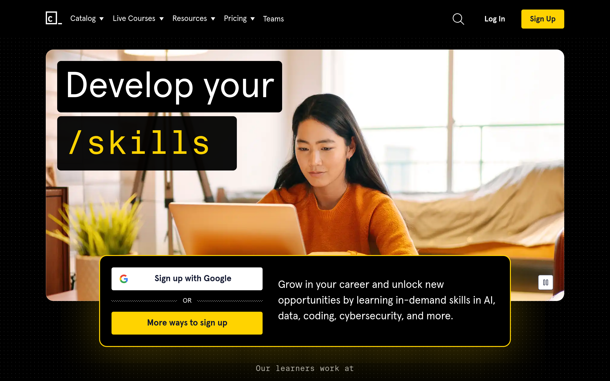 Codecademy · 首页