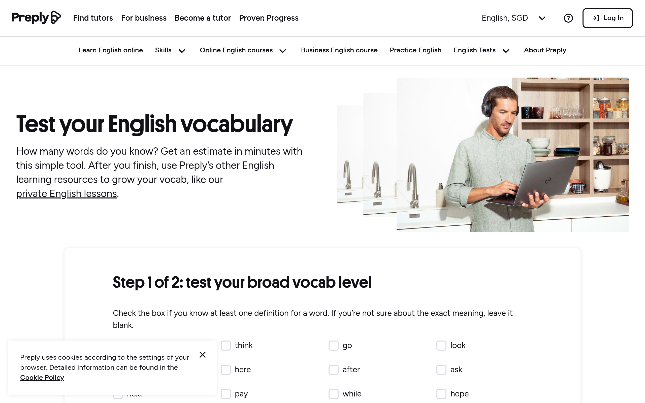 Test Your Vocabulary · 首页