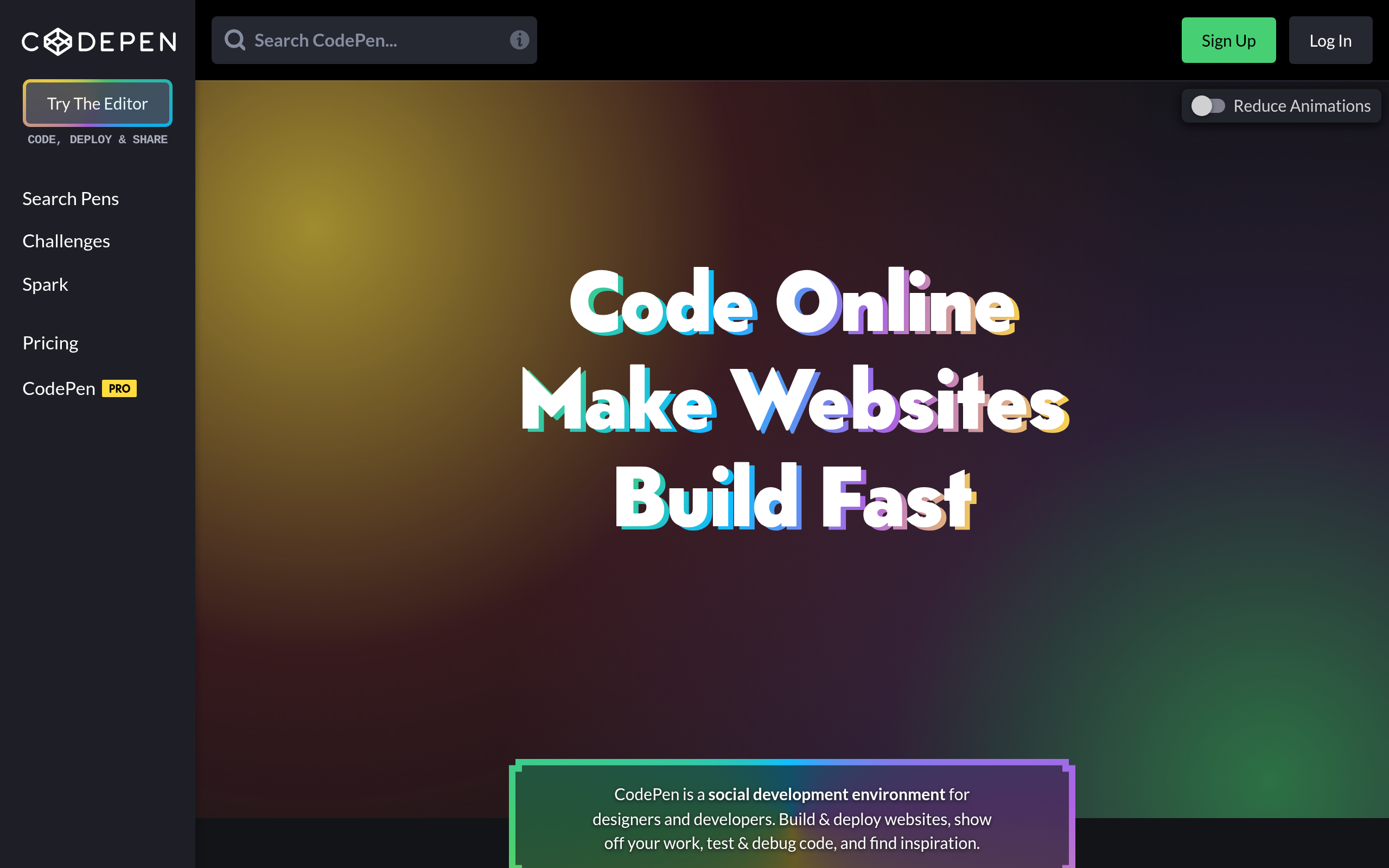 CodePen · 首页