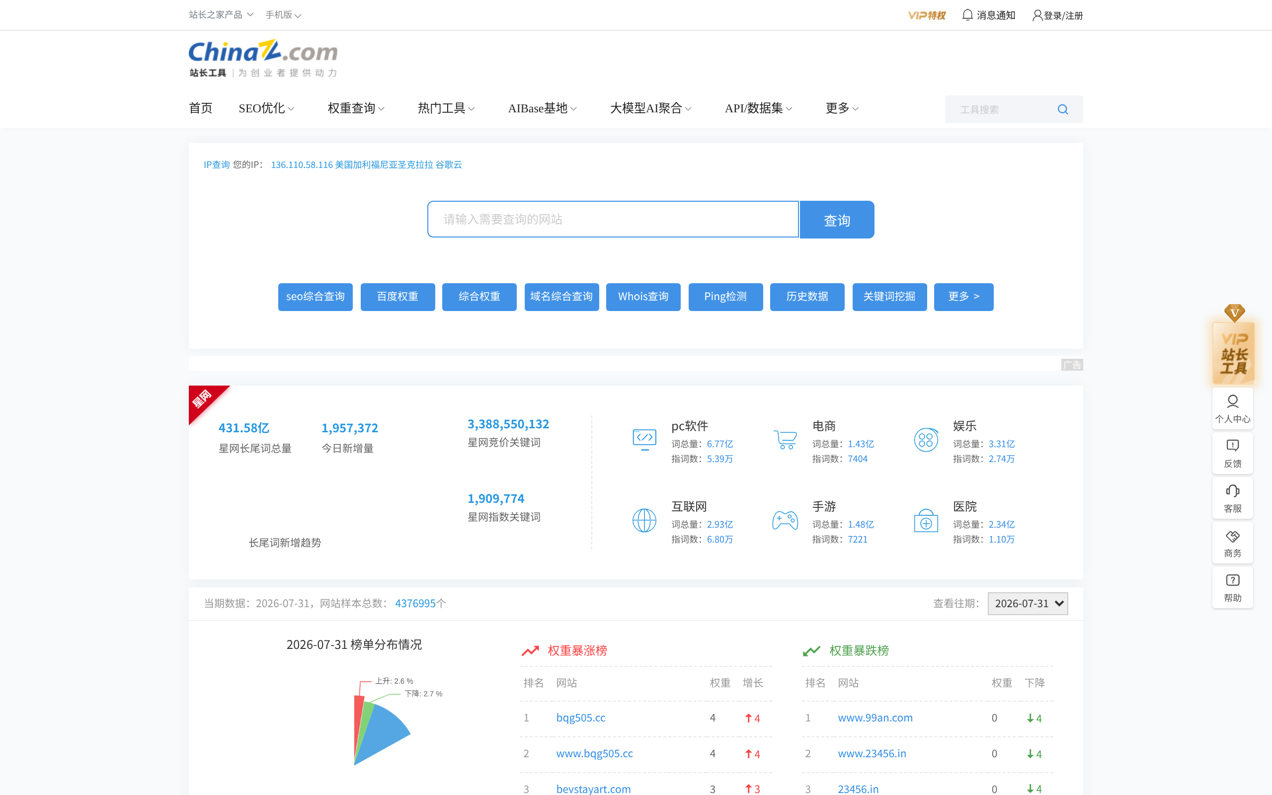站长之家站长工具 · 首页