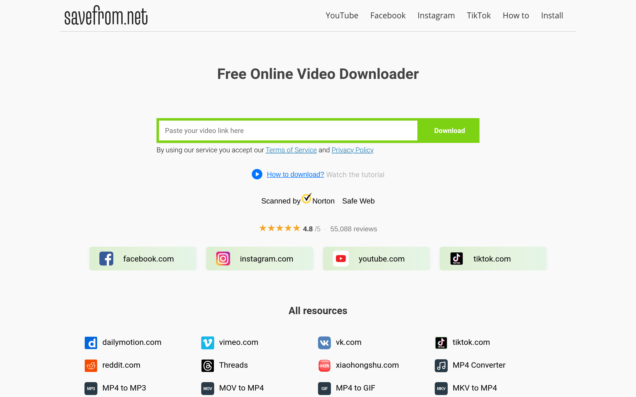 SaveFrom.net · 首页