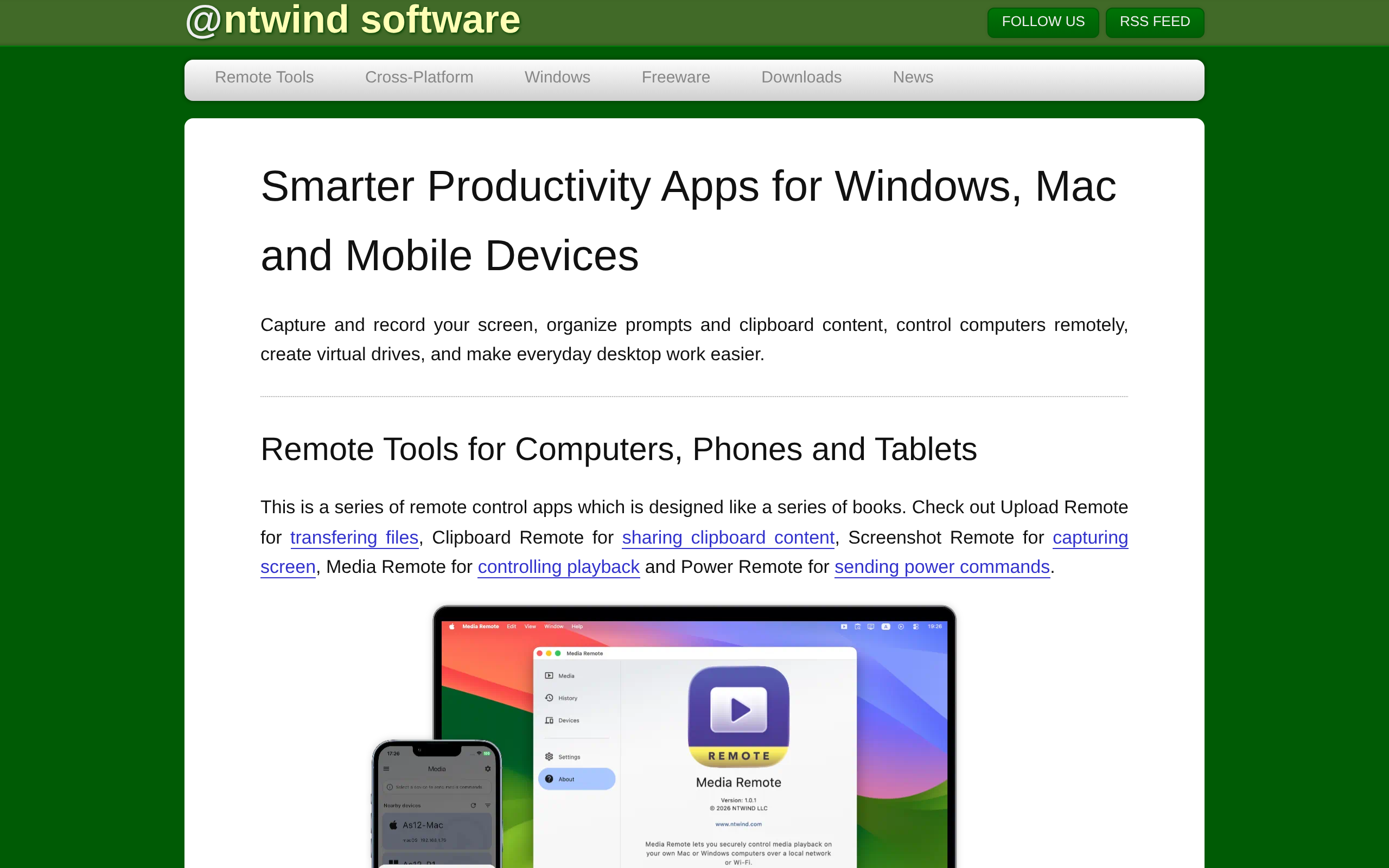NTWind Software · 首页