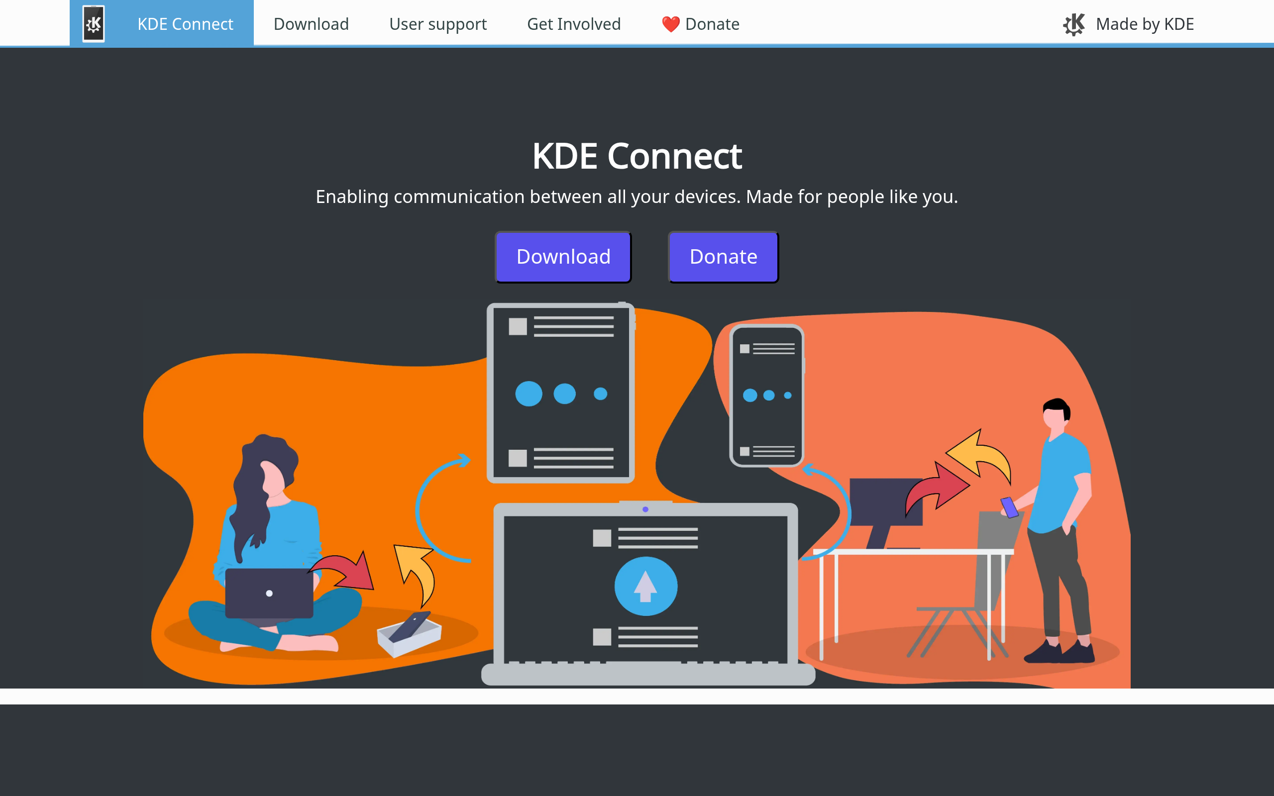 KDE Connect · 首页
