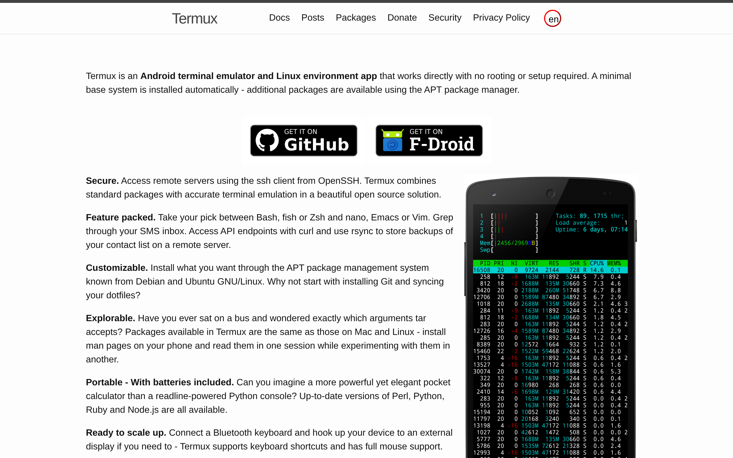 Termux · 首页