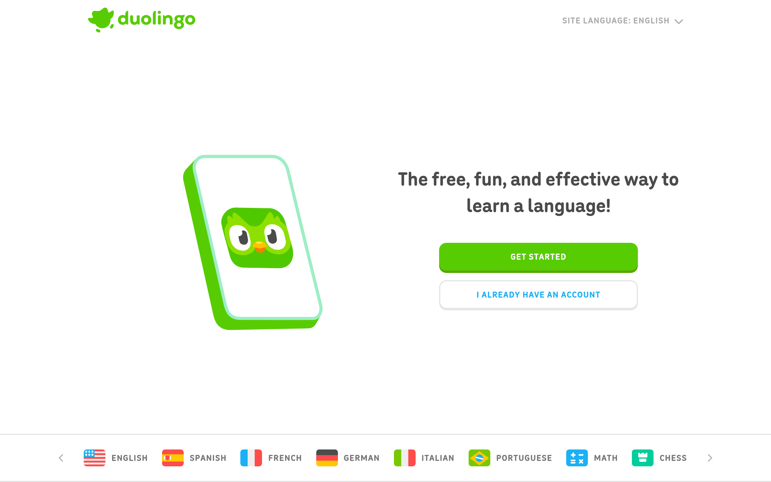 Duolingo · 首页