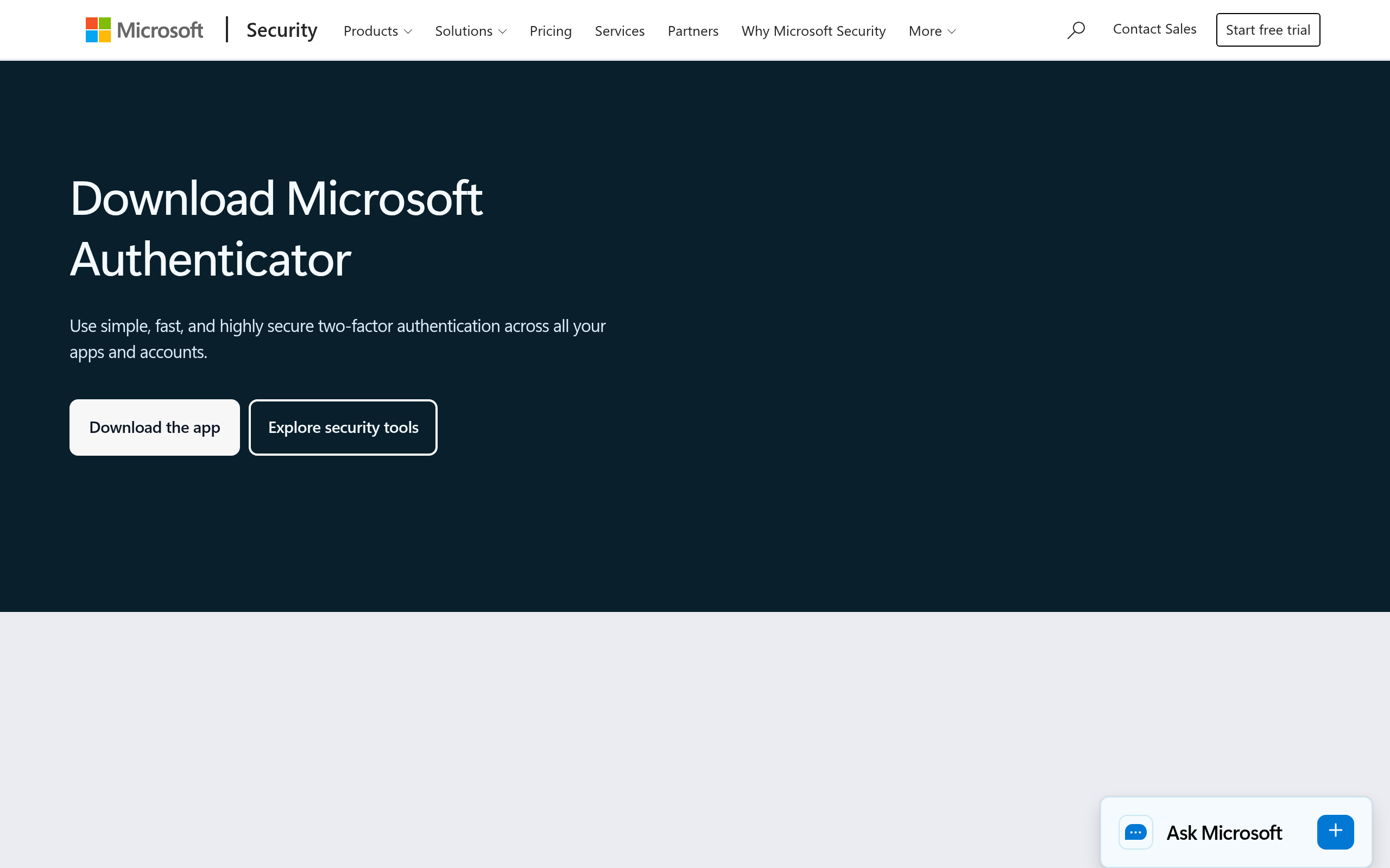 Microsoft Authenticator · 首页