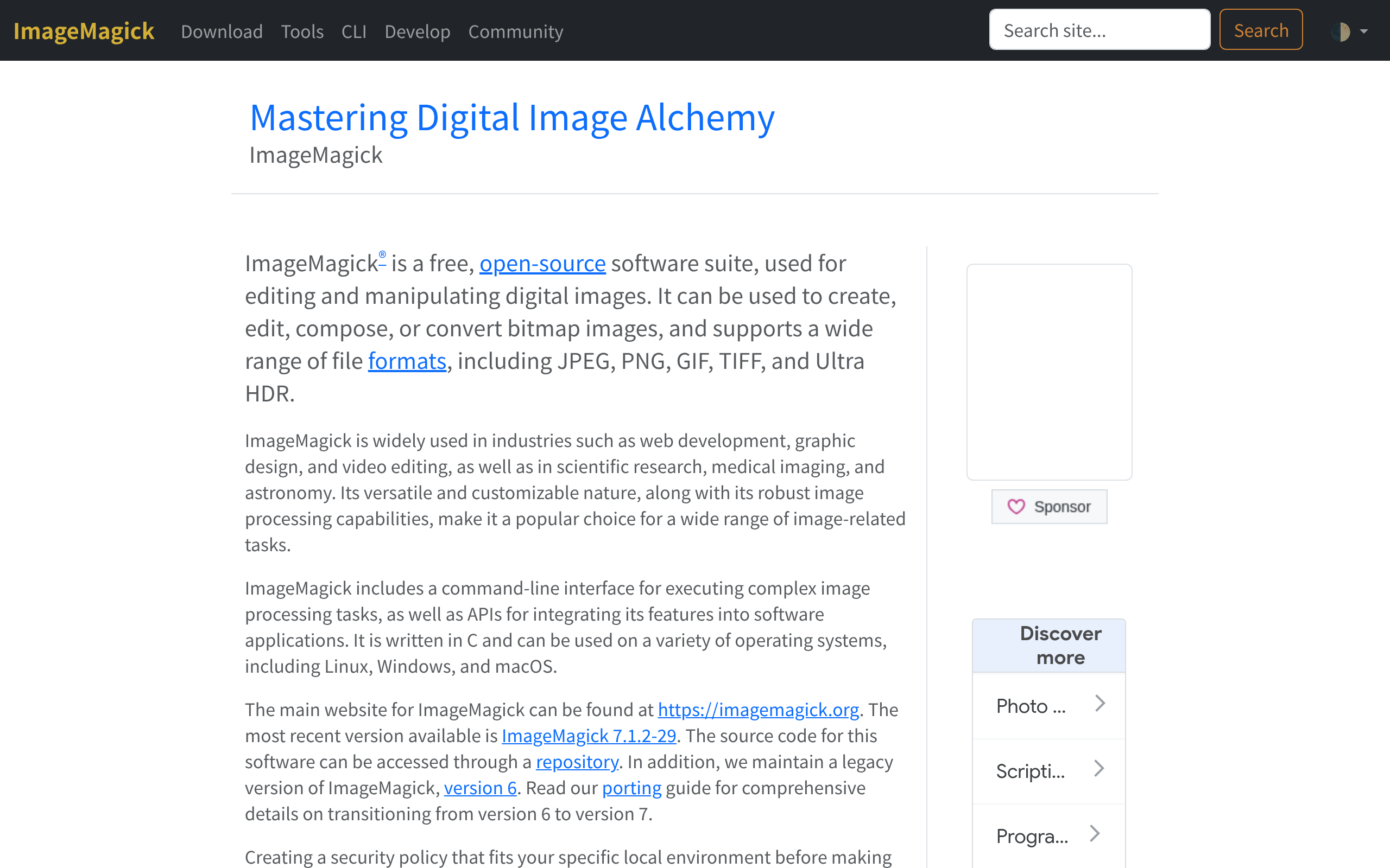 ImageMagick · 首页