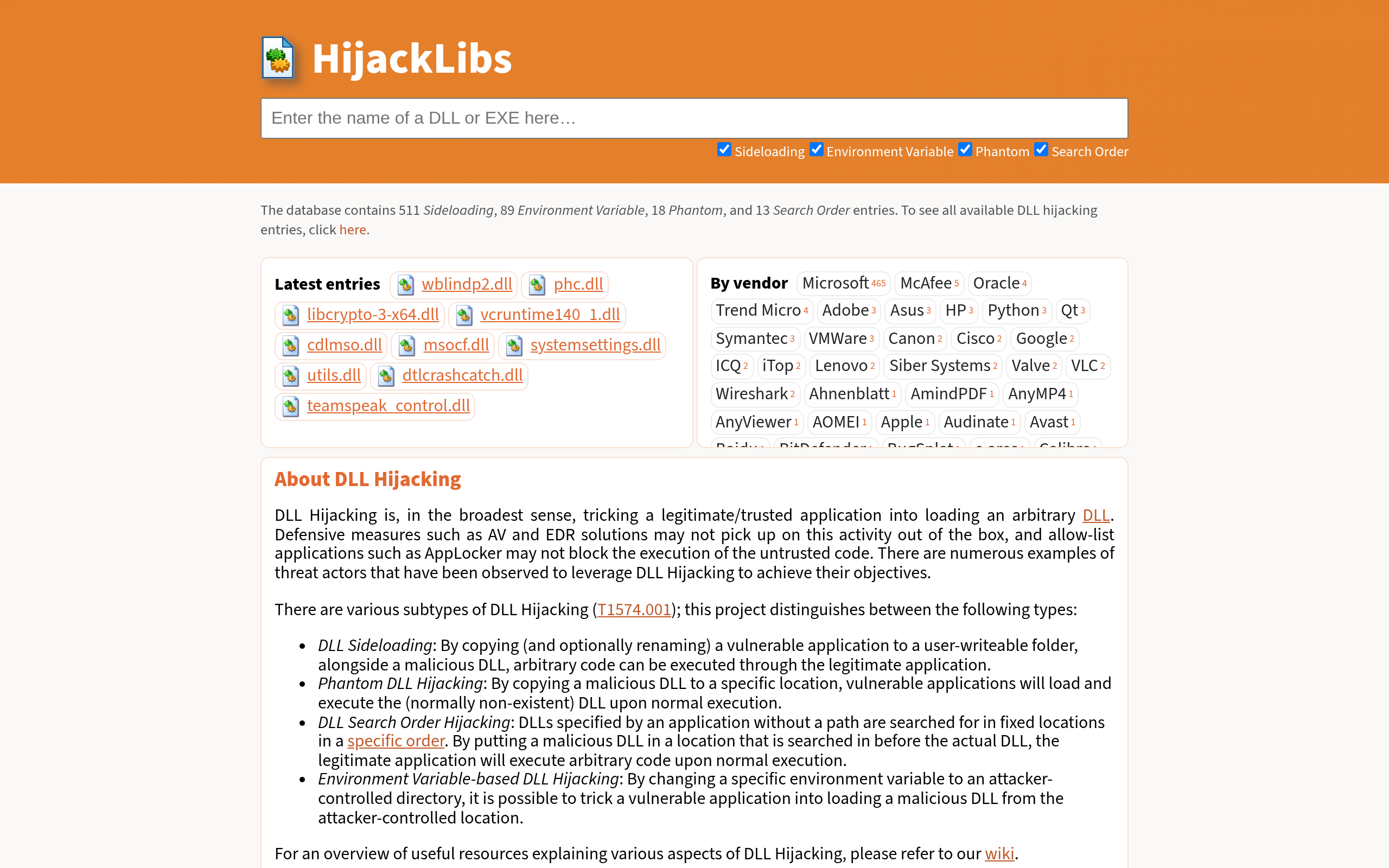 HijackLibs · 首页