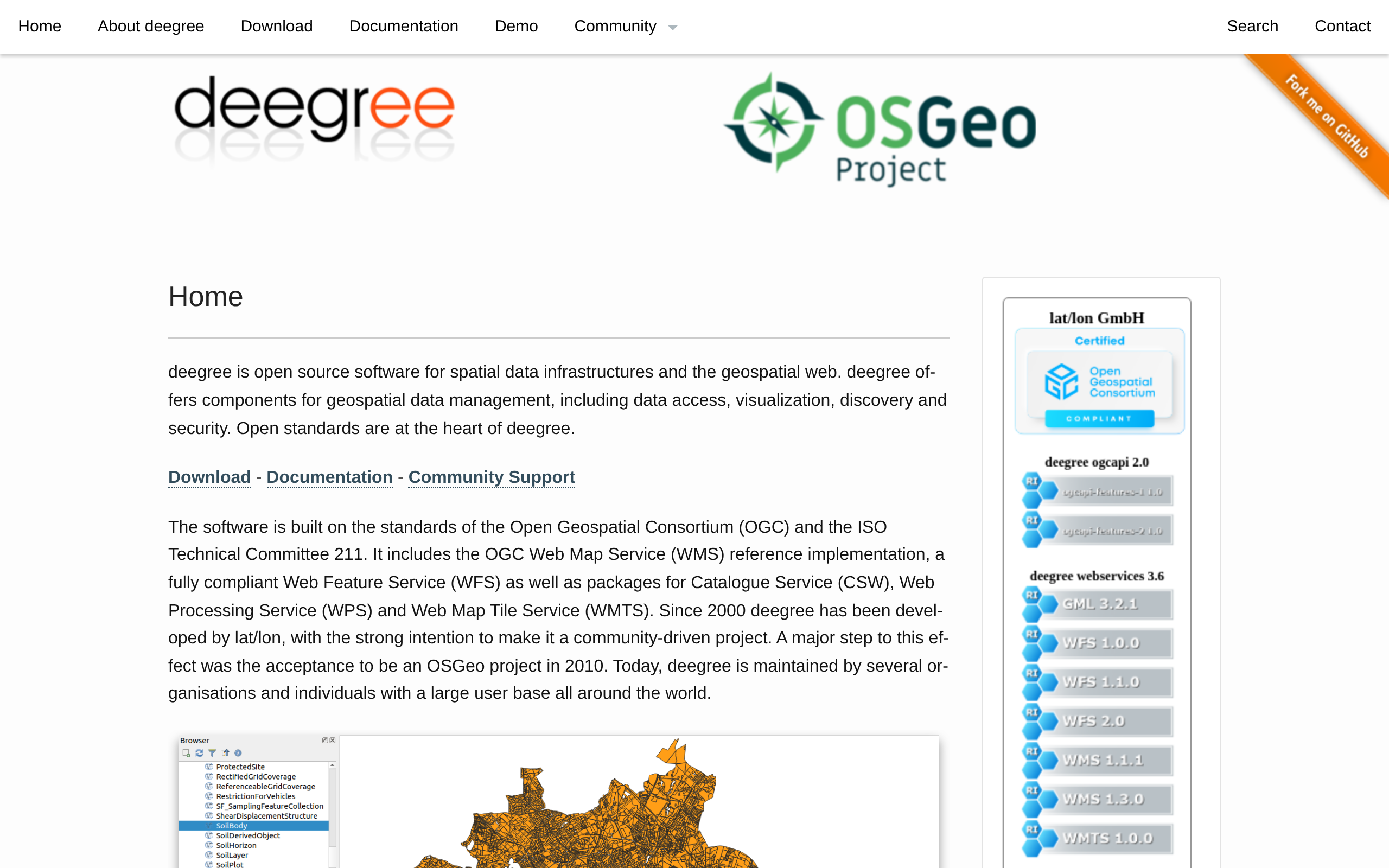 deegree · 首页