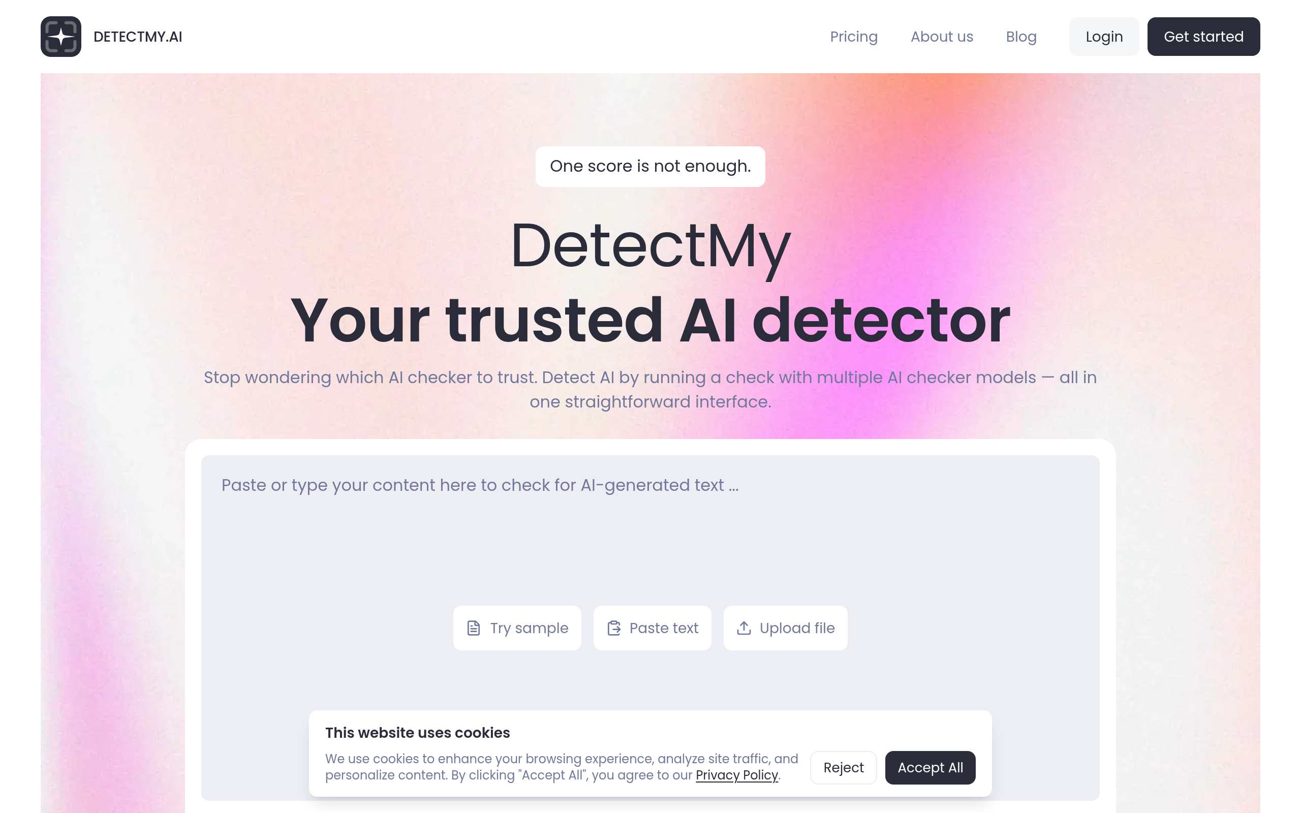 Detectmy AI · 首页