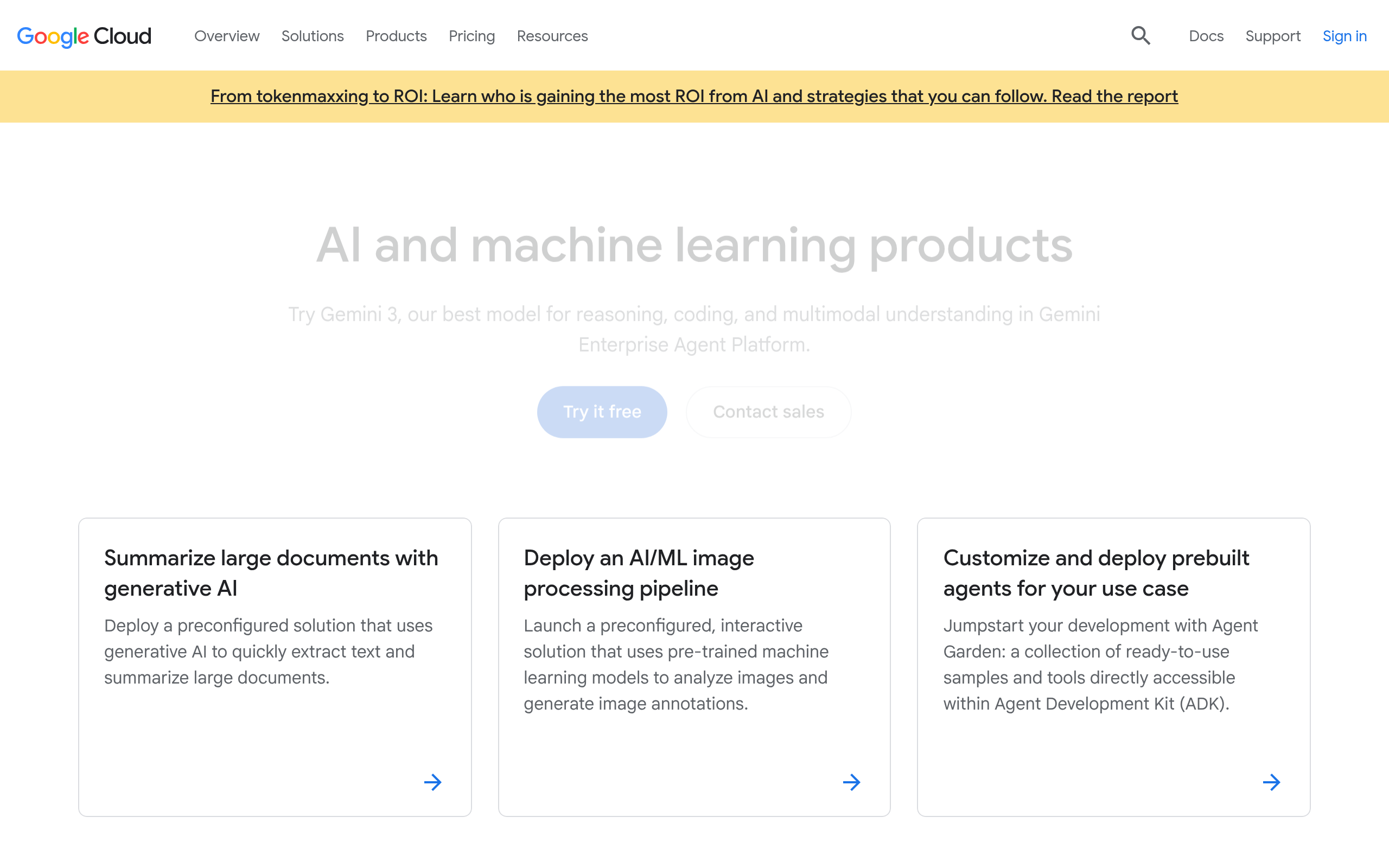 Google Cloud AI · 首页