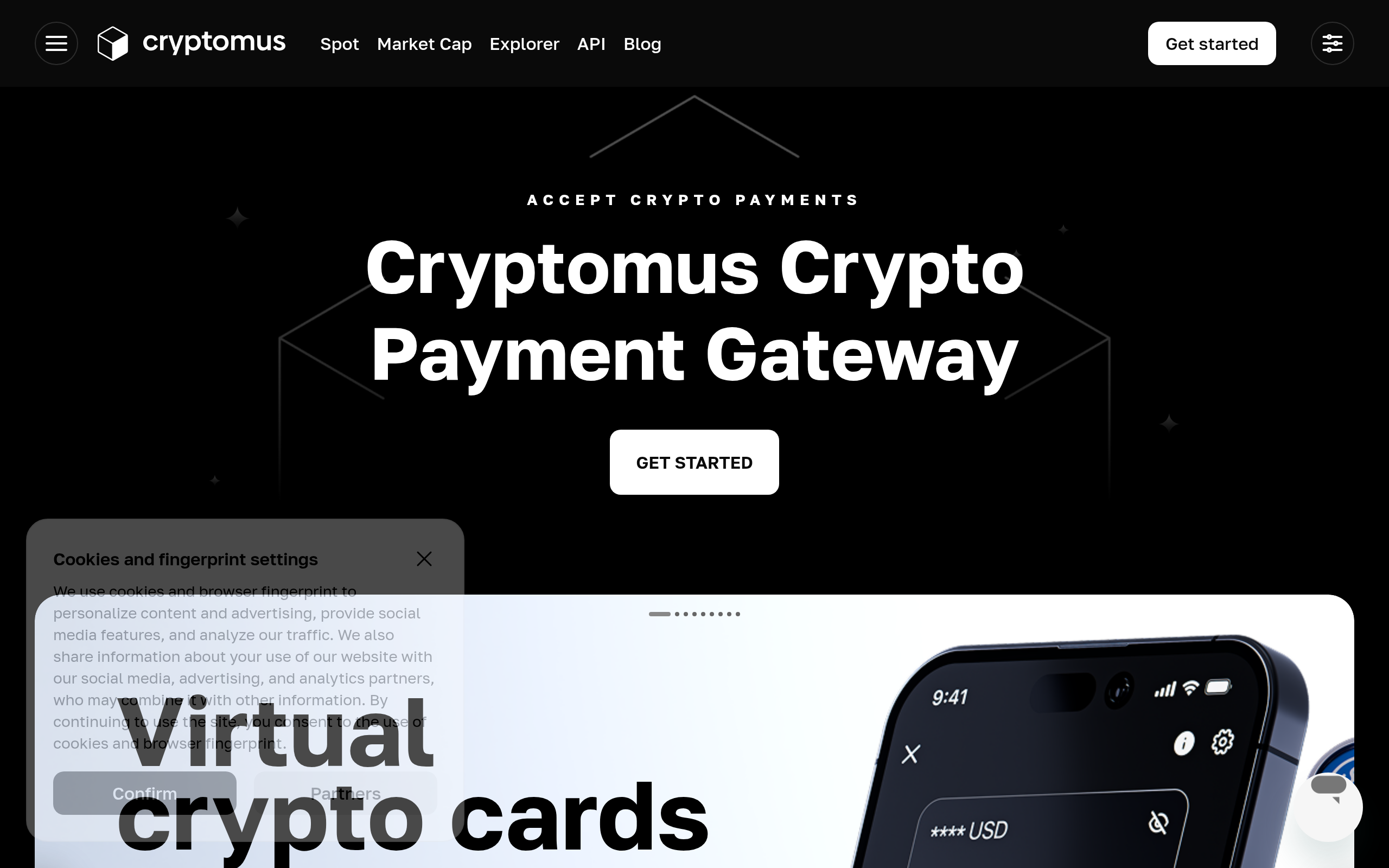 Cryptomus Pay · 首页