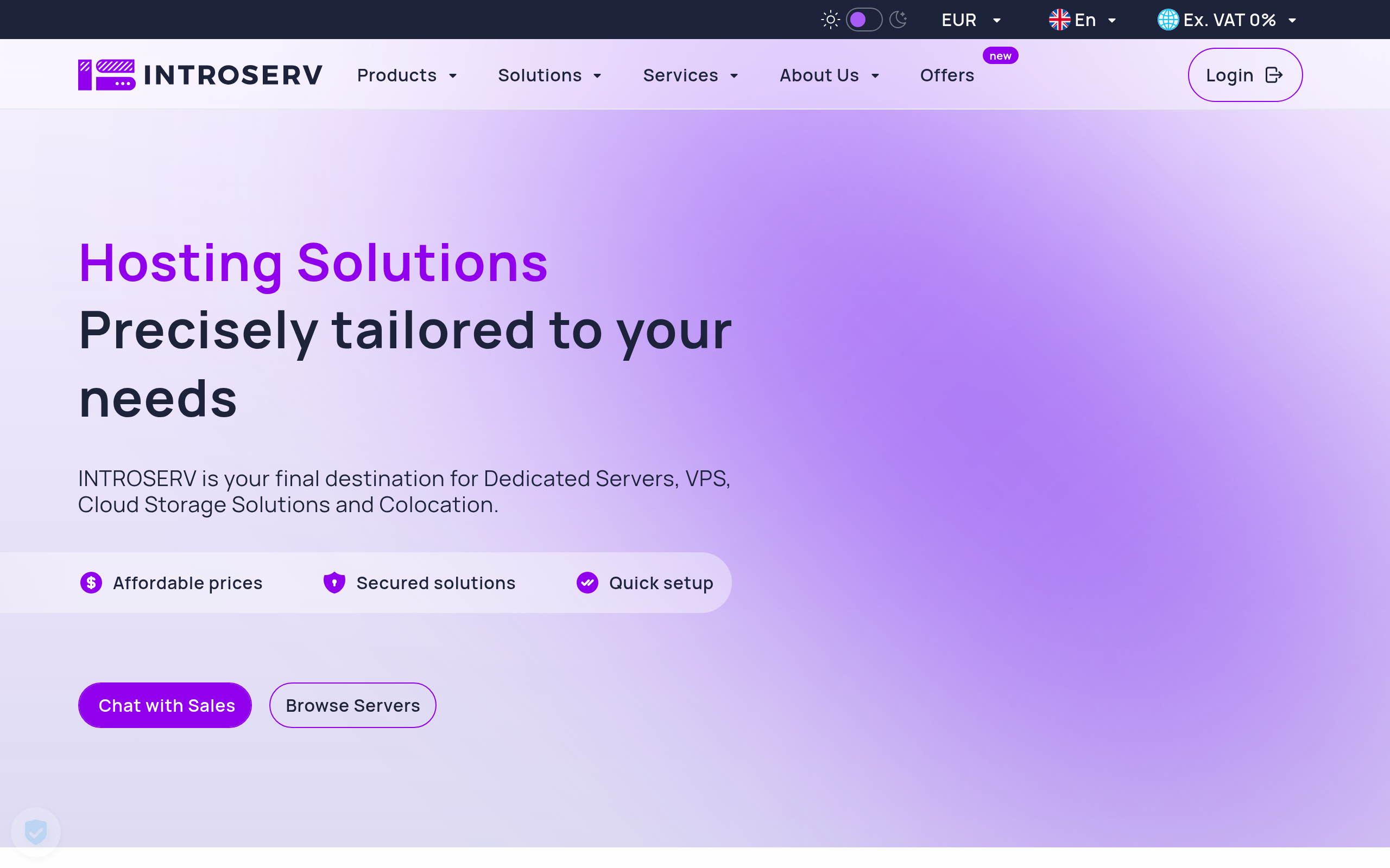 INTROSERV · 首页