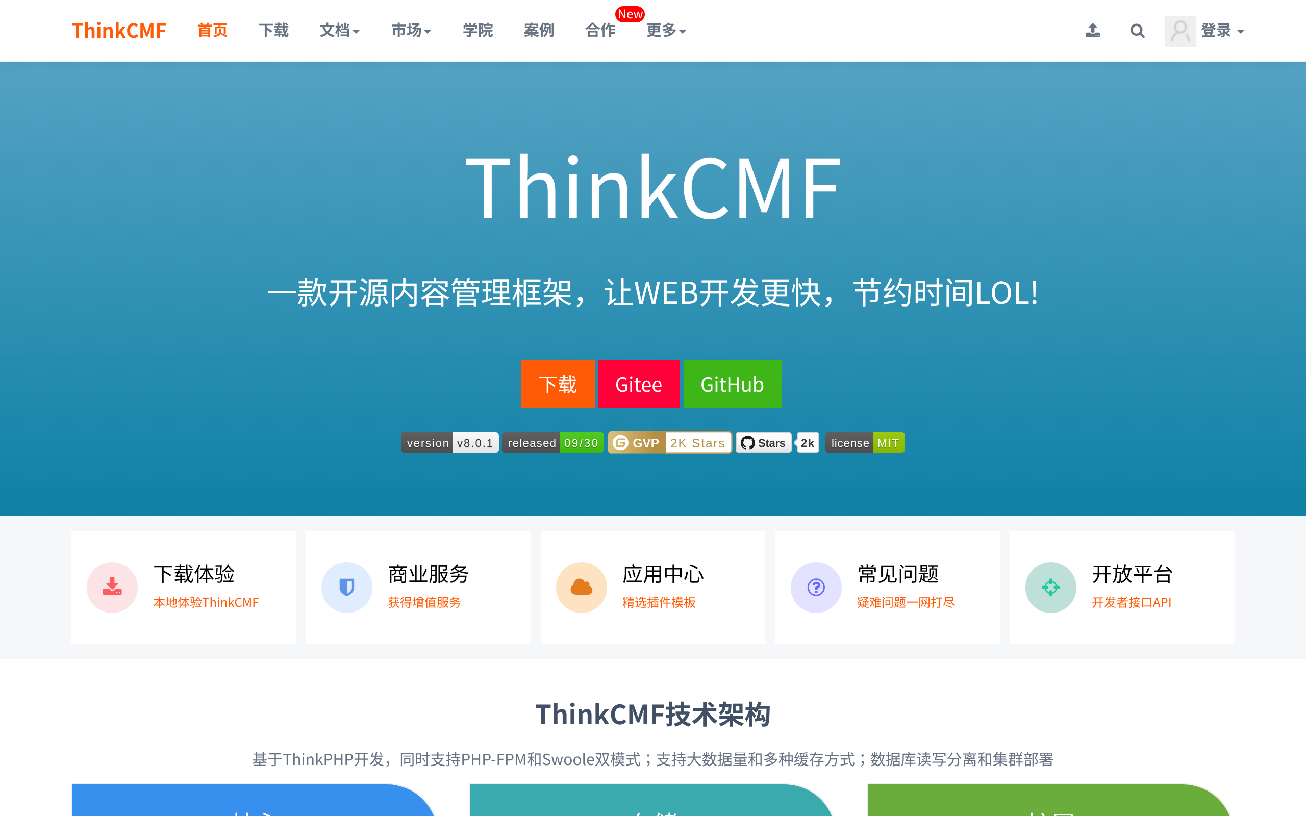 ThinkCMF · 首页