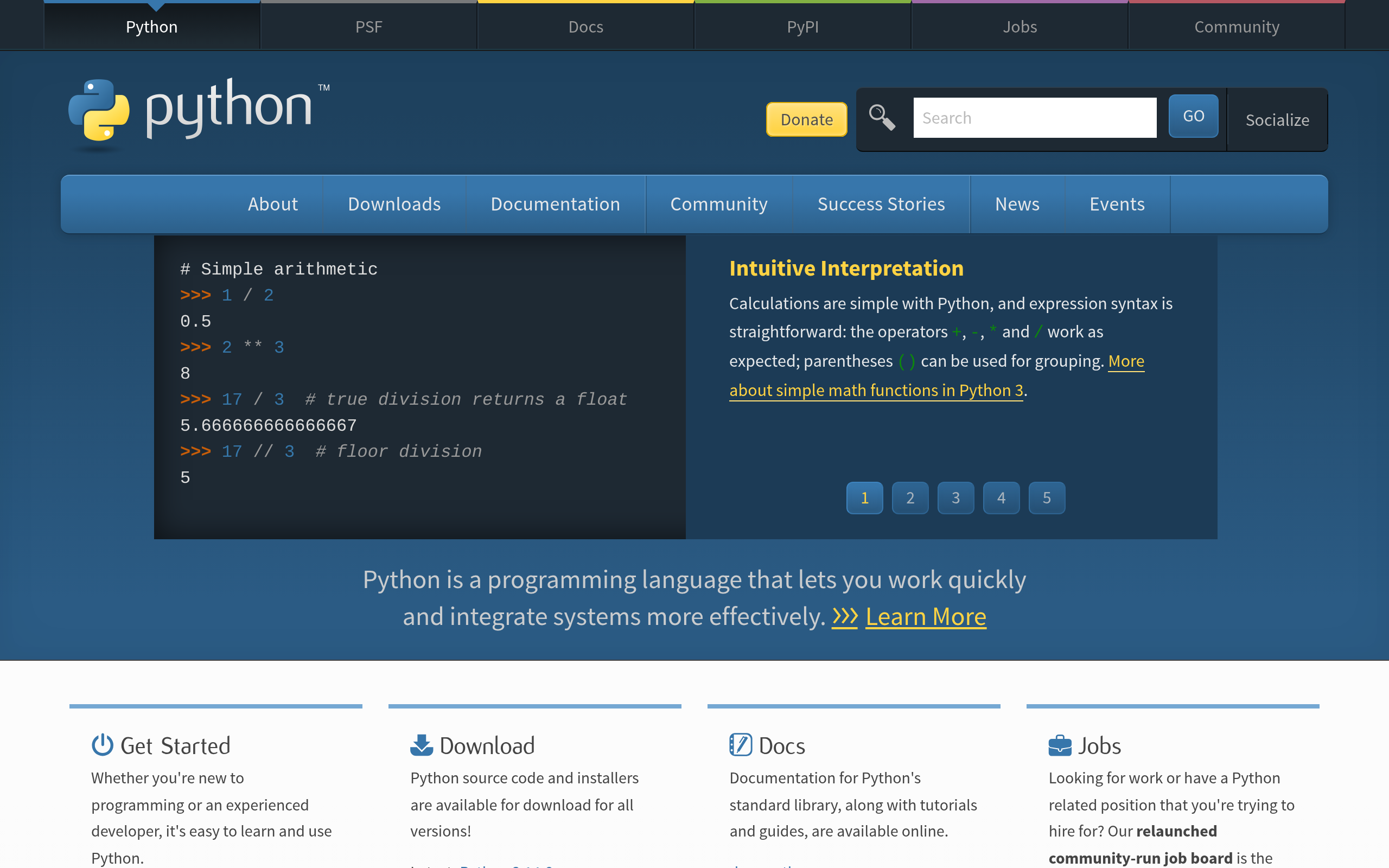 Python · 首页