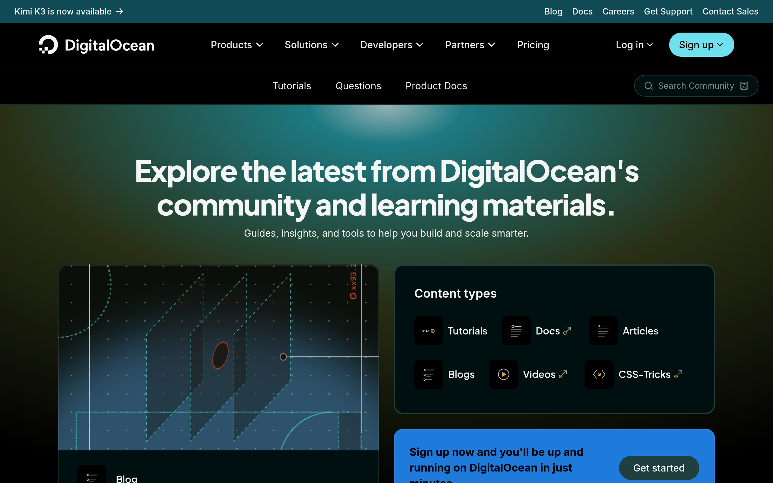 DigitalOcean Community · 首页
