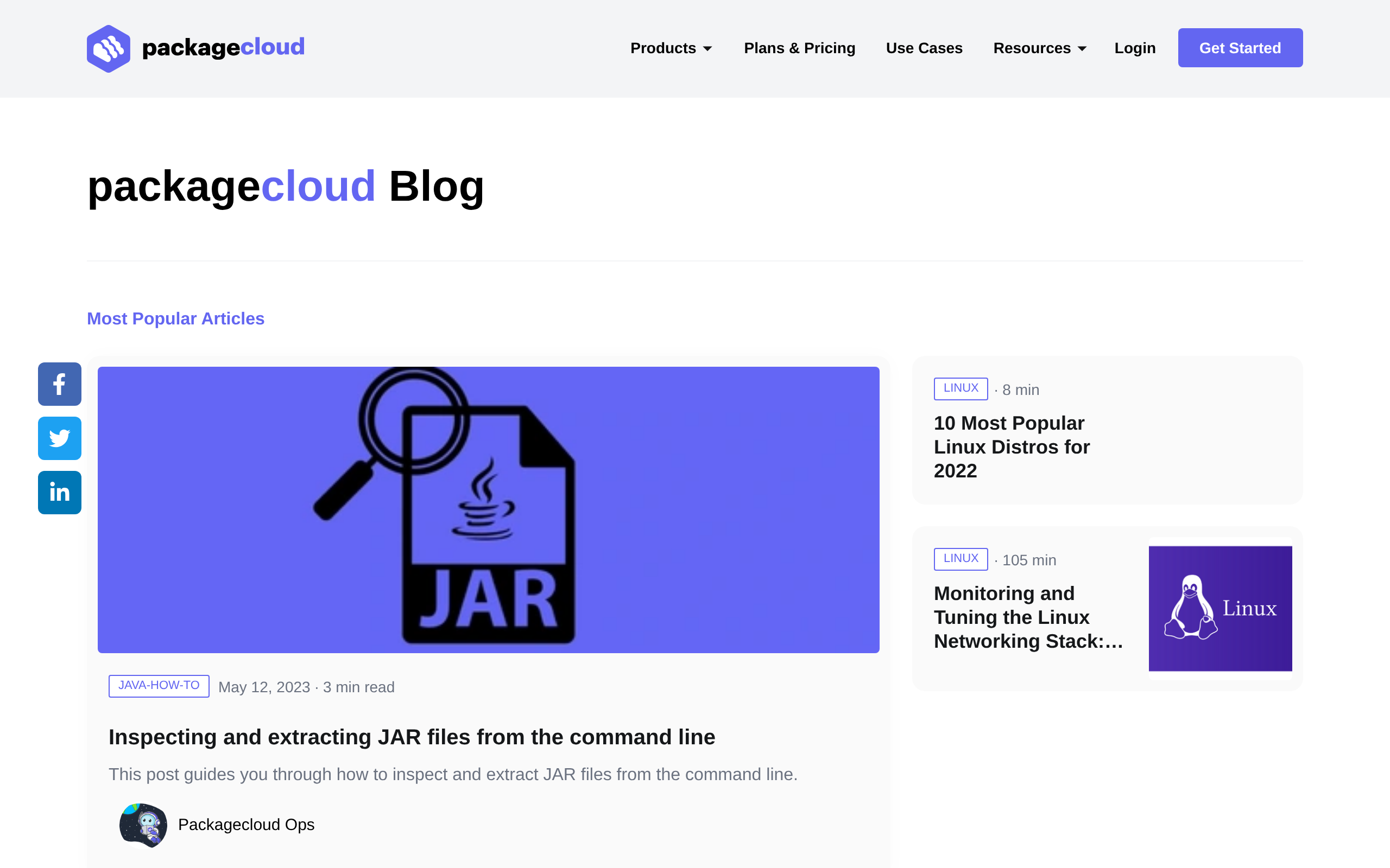 Packagecloud Blog · 首页