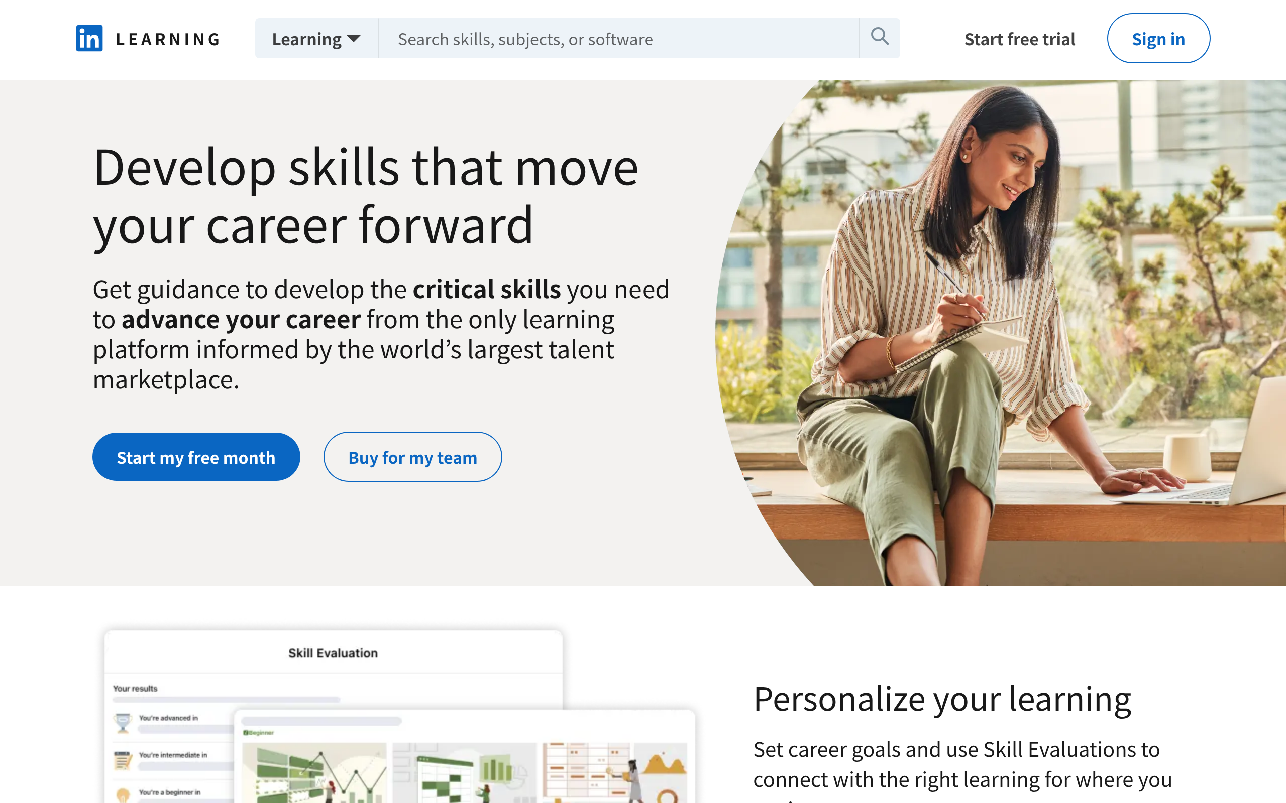 LinkedIn Learning · 首页