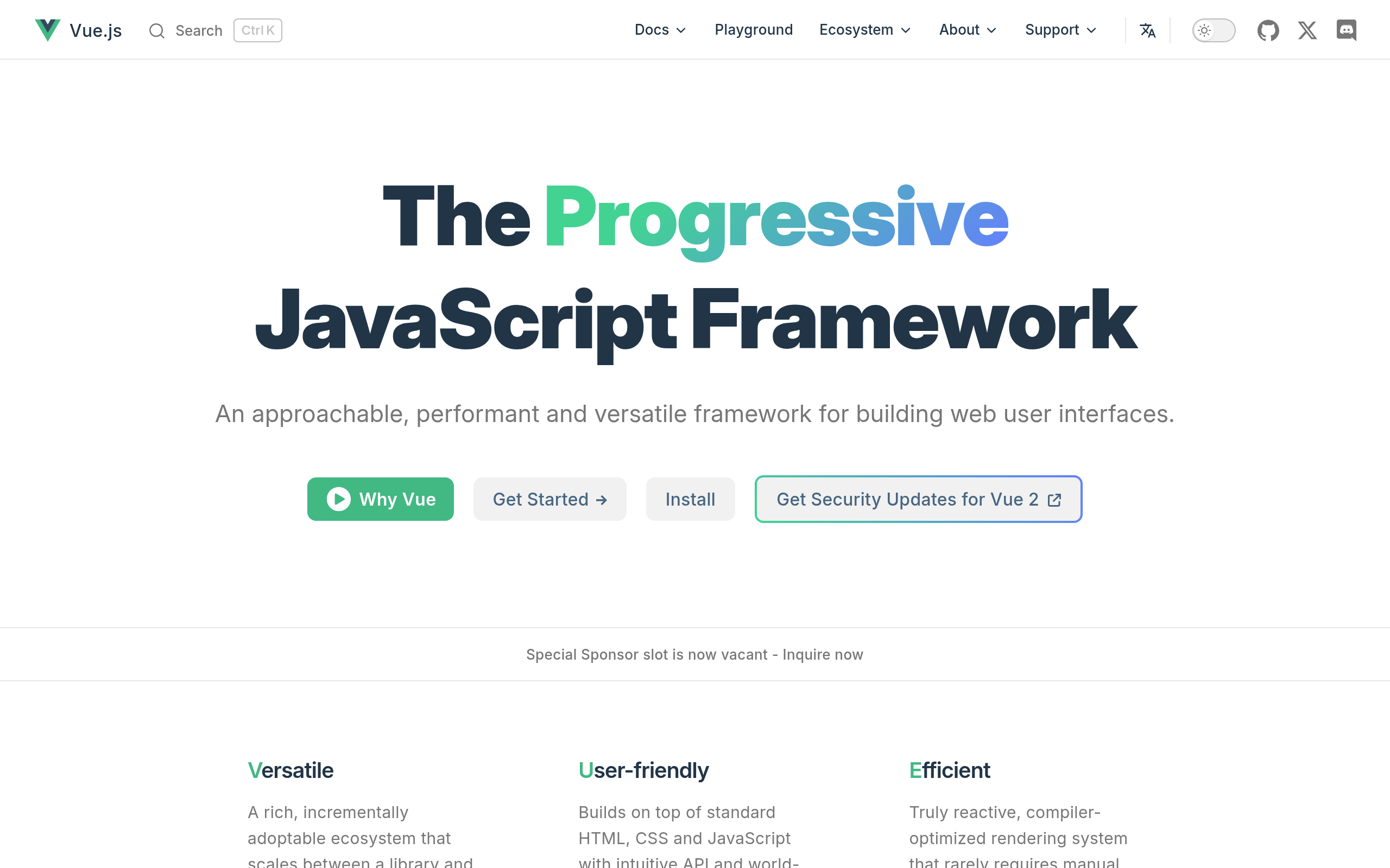 Vue.js · 首页
