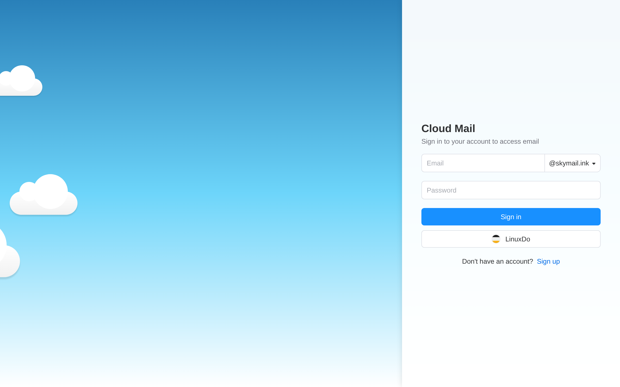cloud-mail · 首页