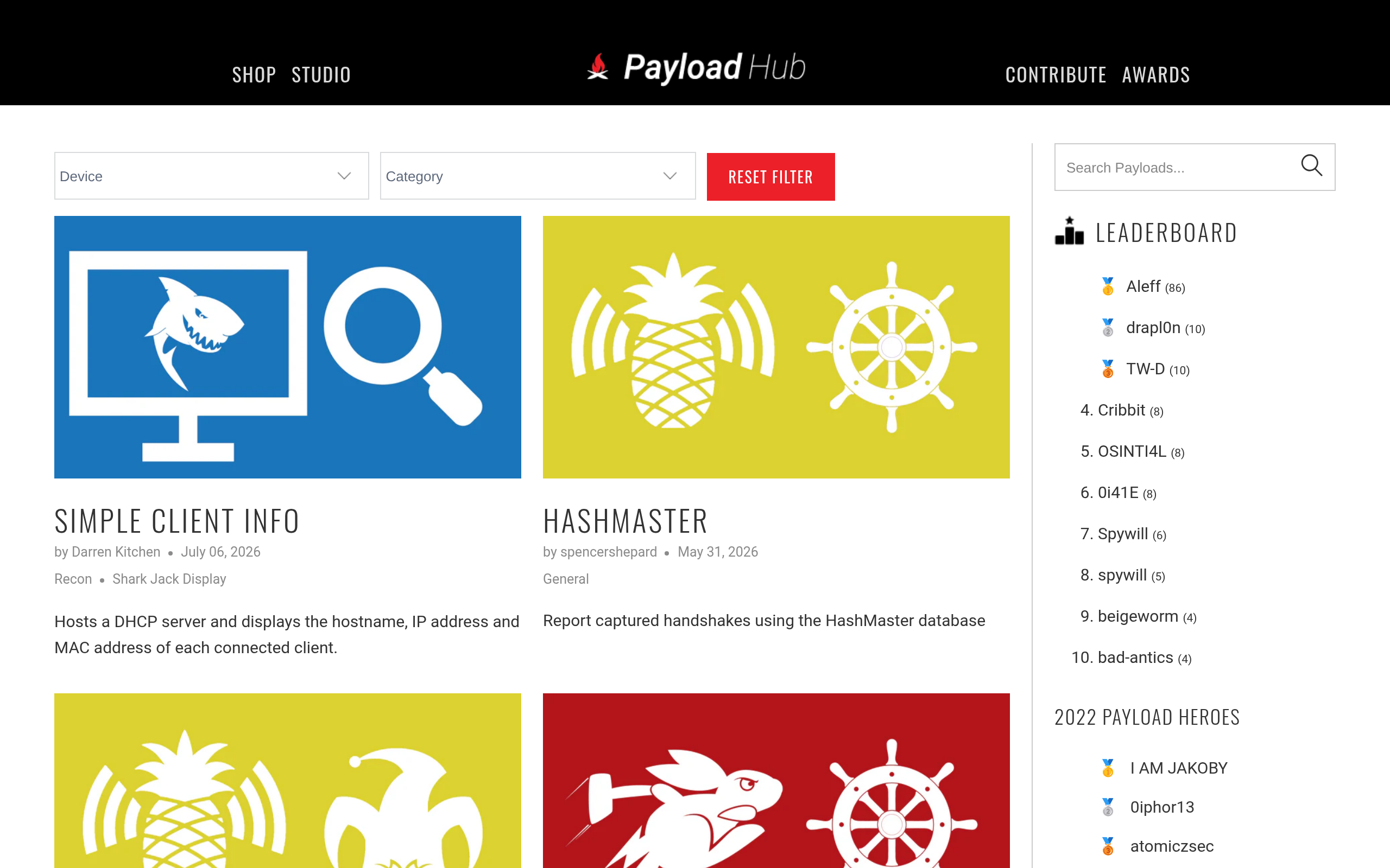 Payload Hub · 首页