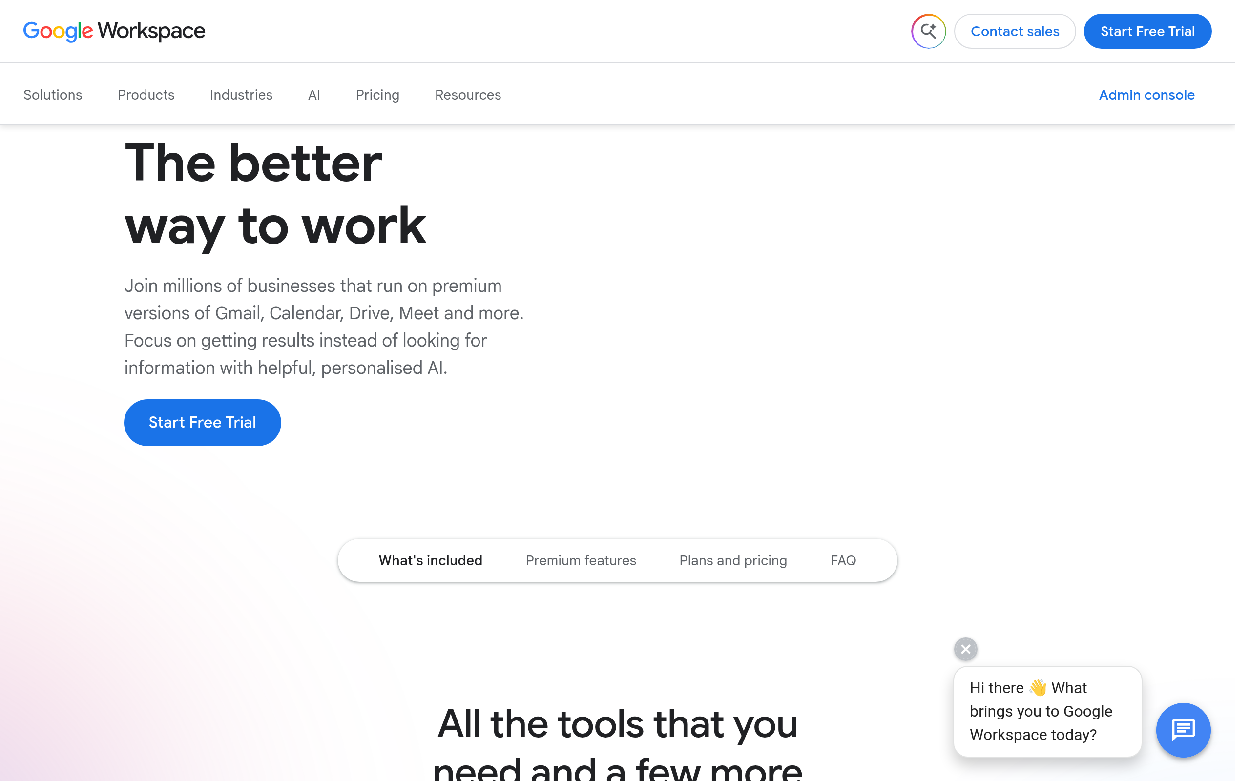 Google Workspace · 首页