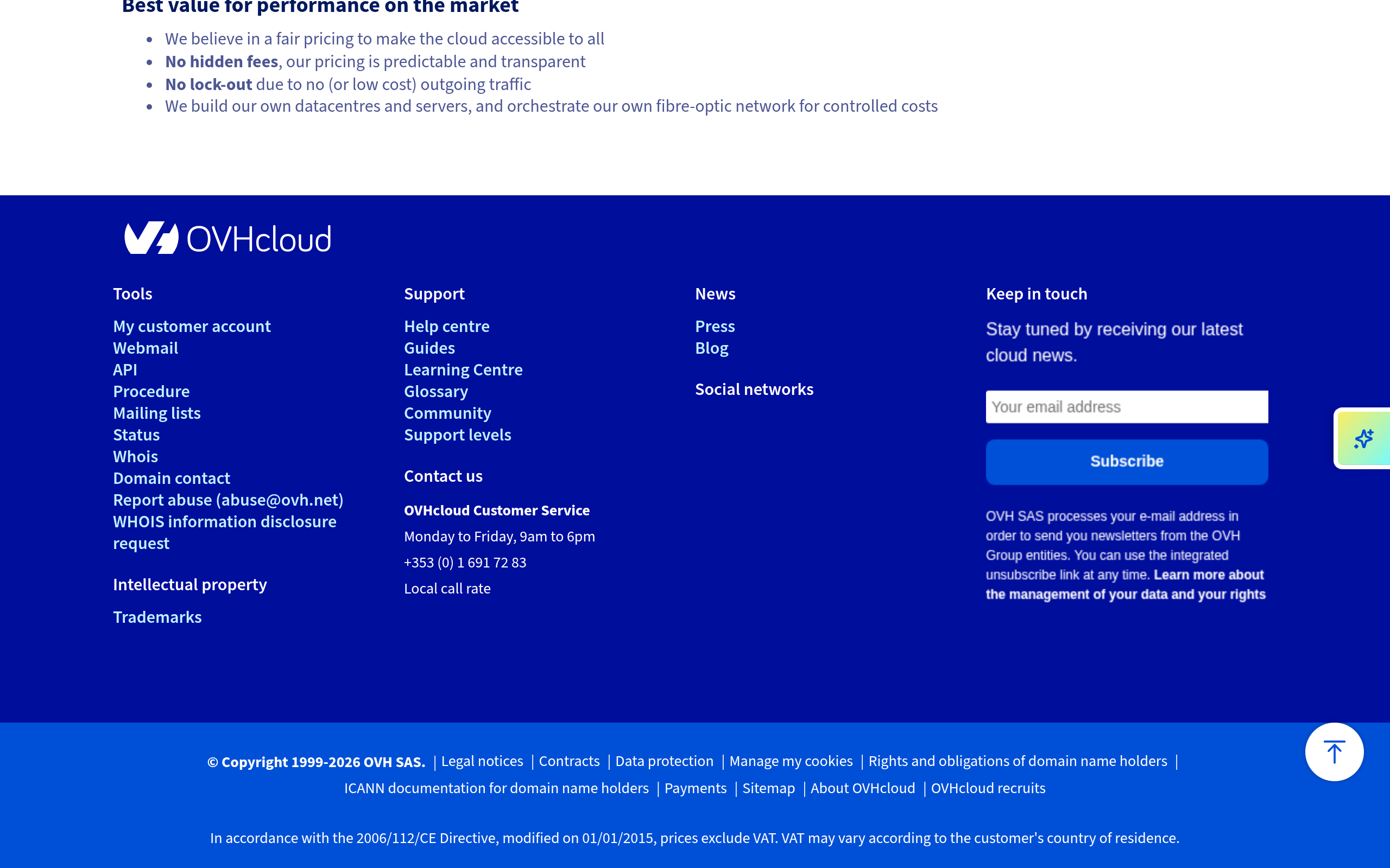 OVHcloud · 首页