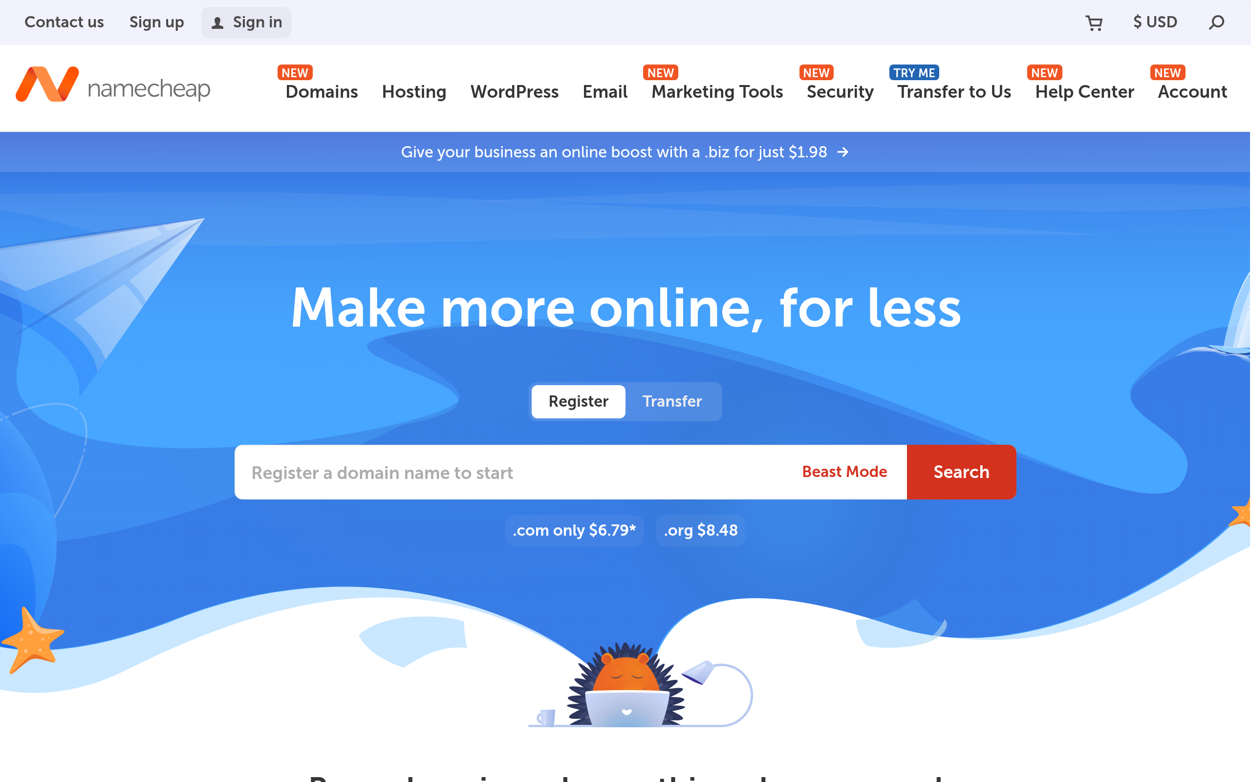 Namecheap · 首页