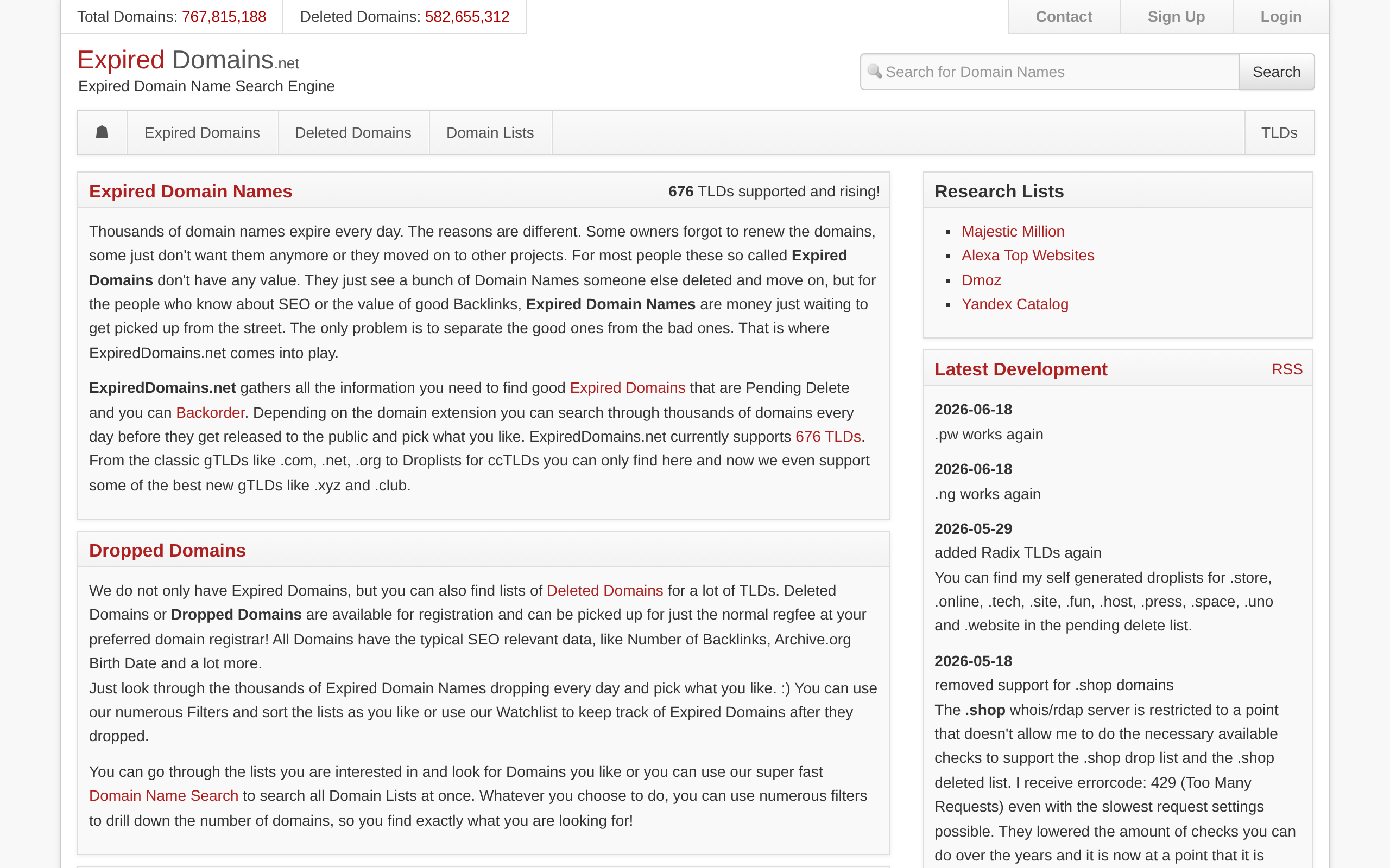 Expired Domains · 首页