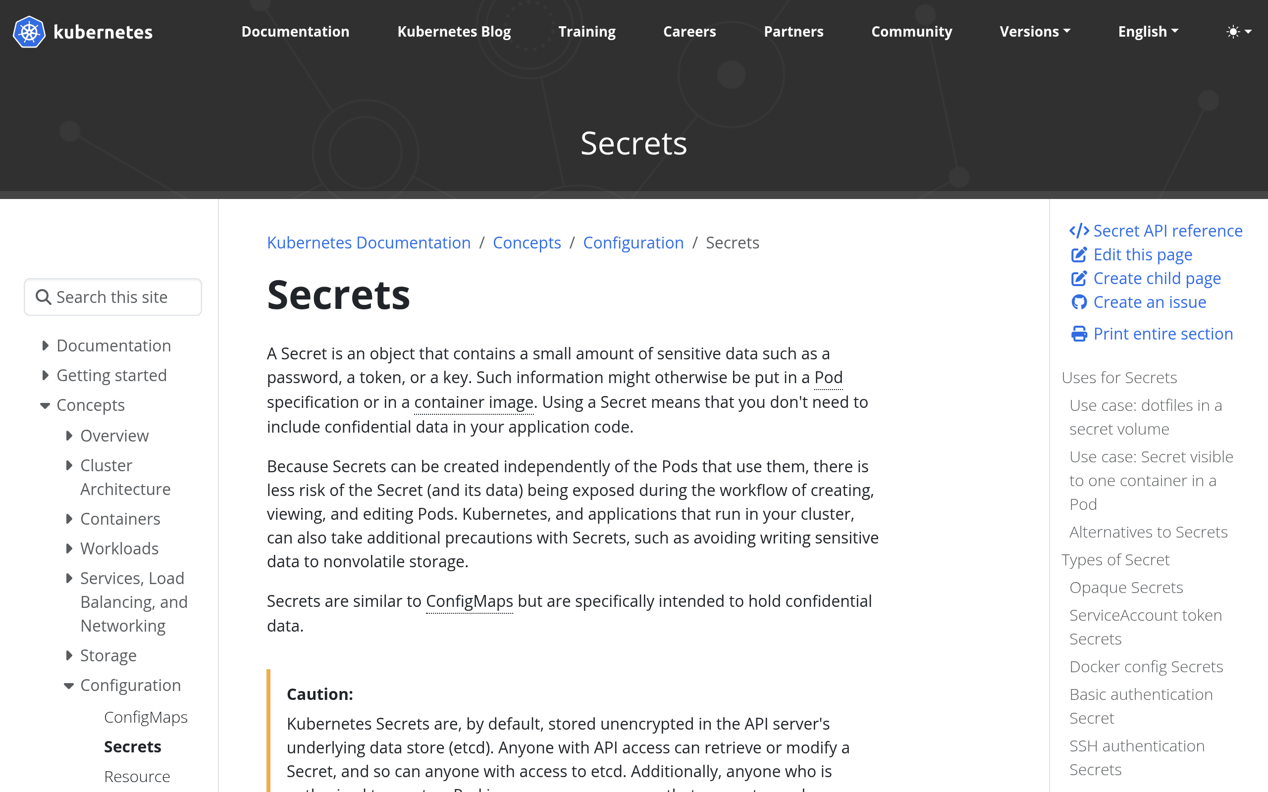Kubernetes Secrets · 首页