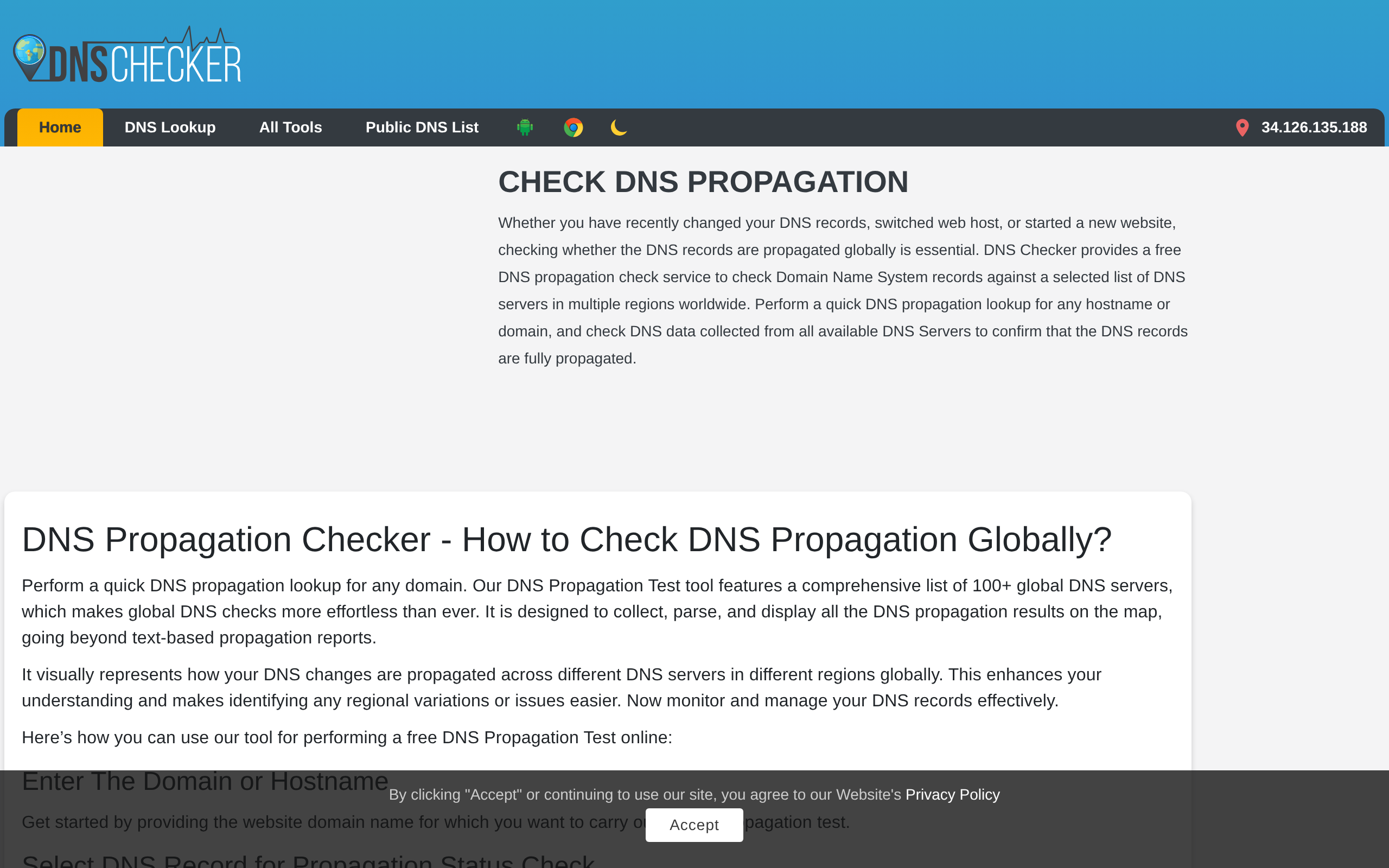 DNS Checker · 首页
