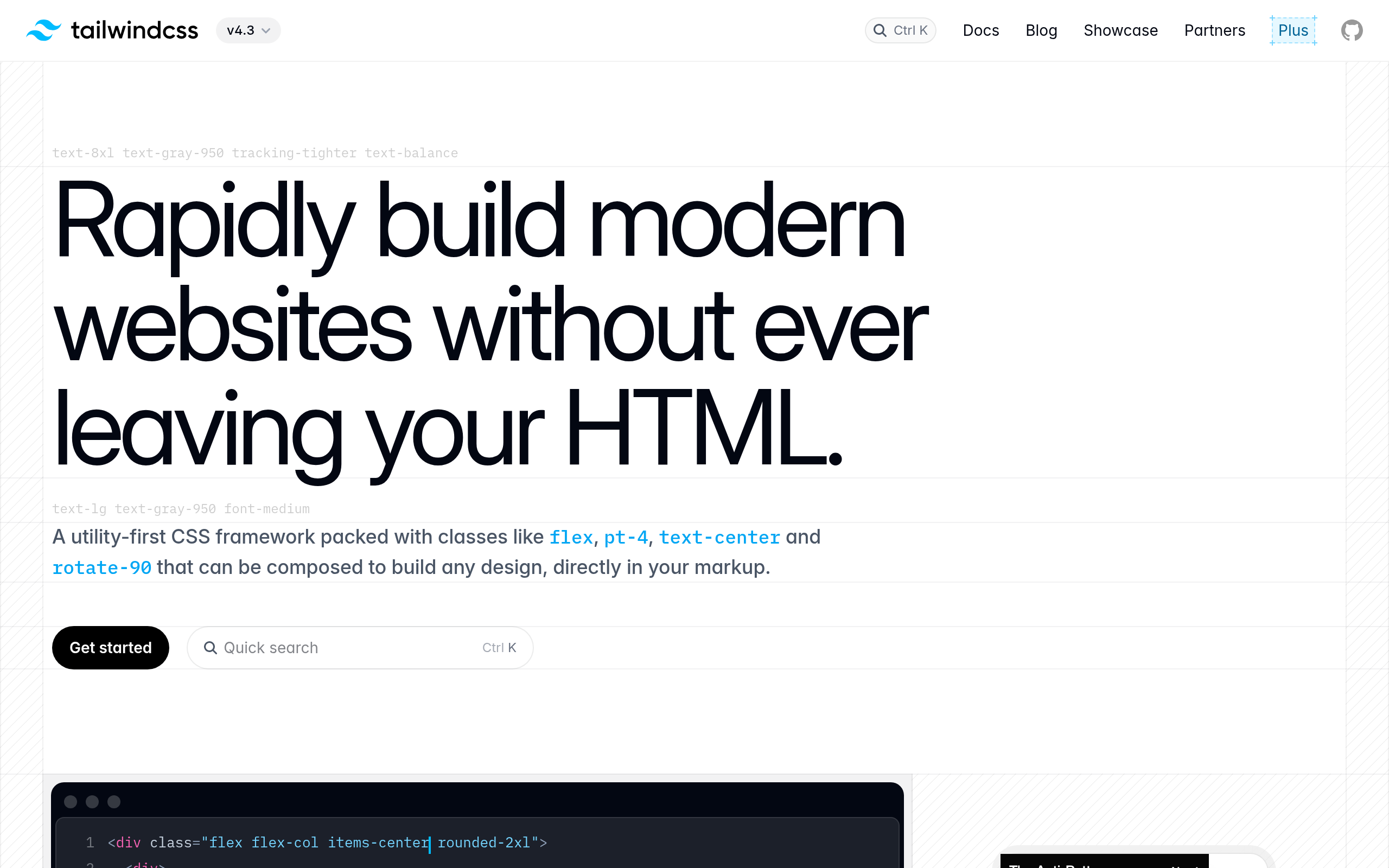 Tailwind CSS · 首页