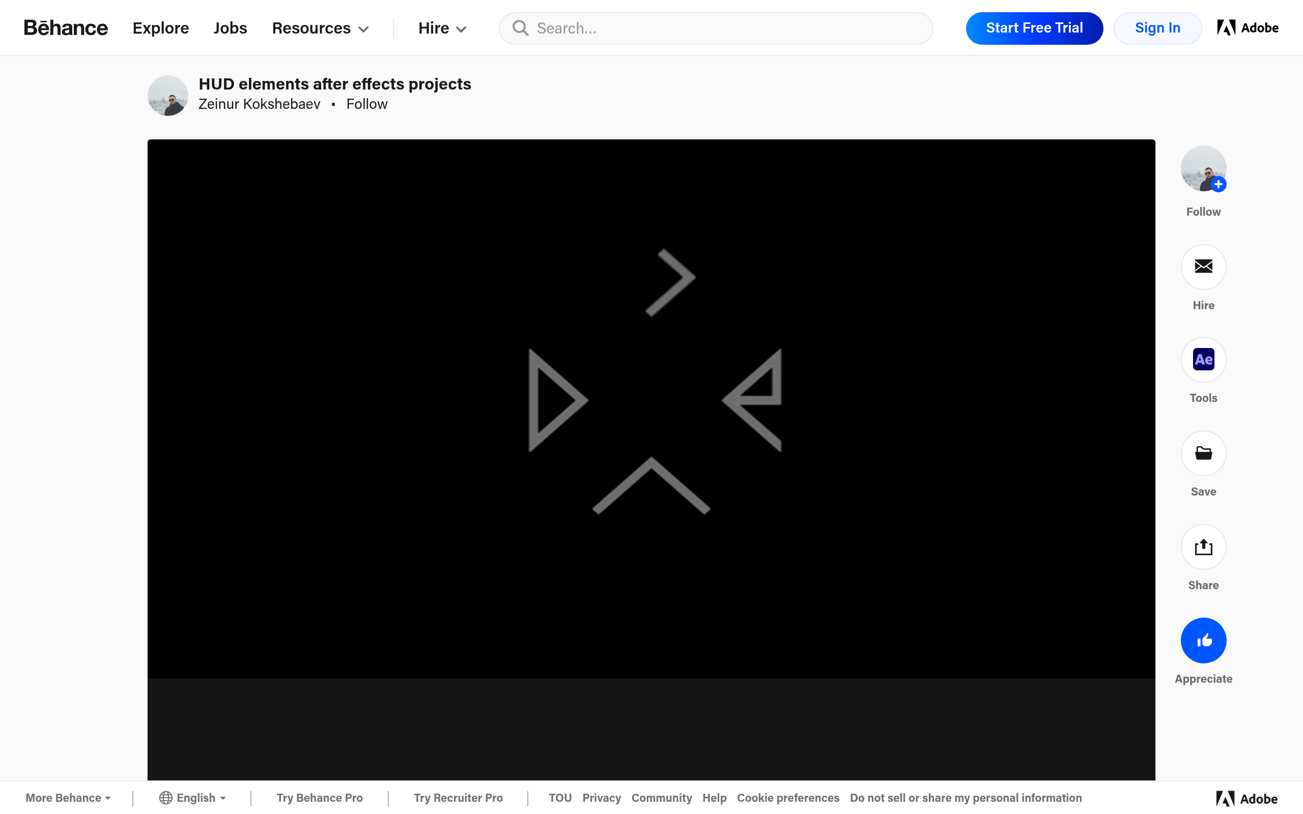 HUD Elements After Effects Projects · 首页