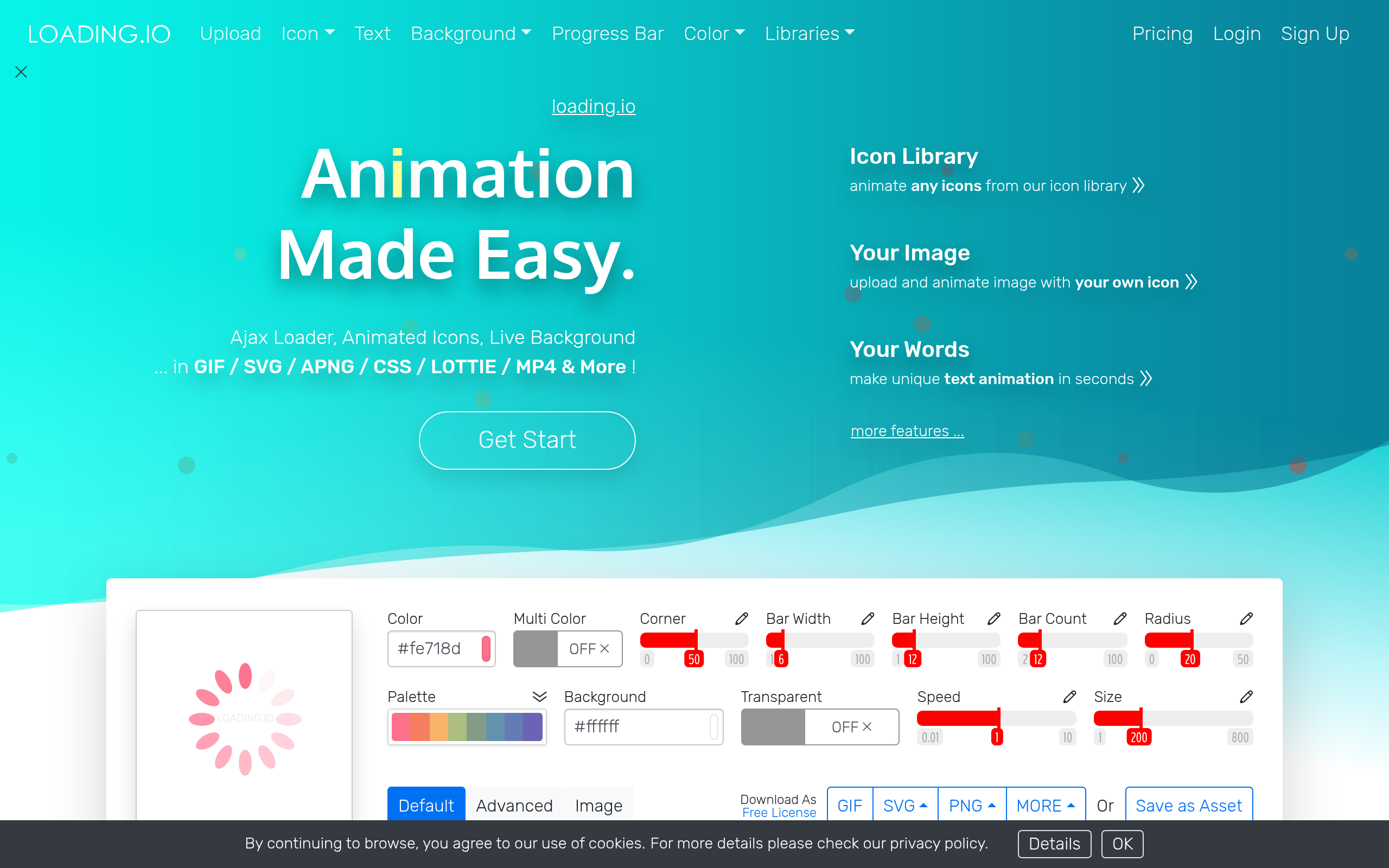 Loading.io · 首页