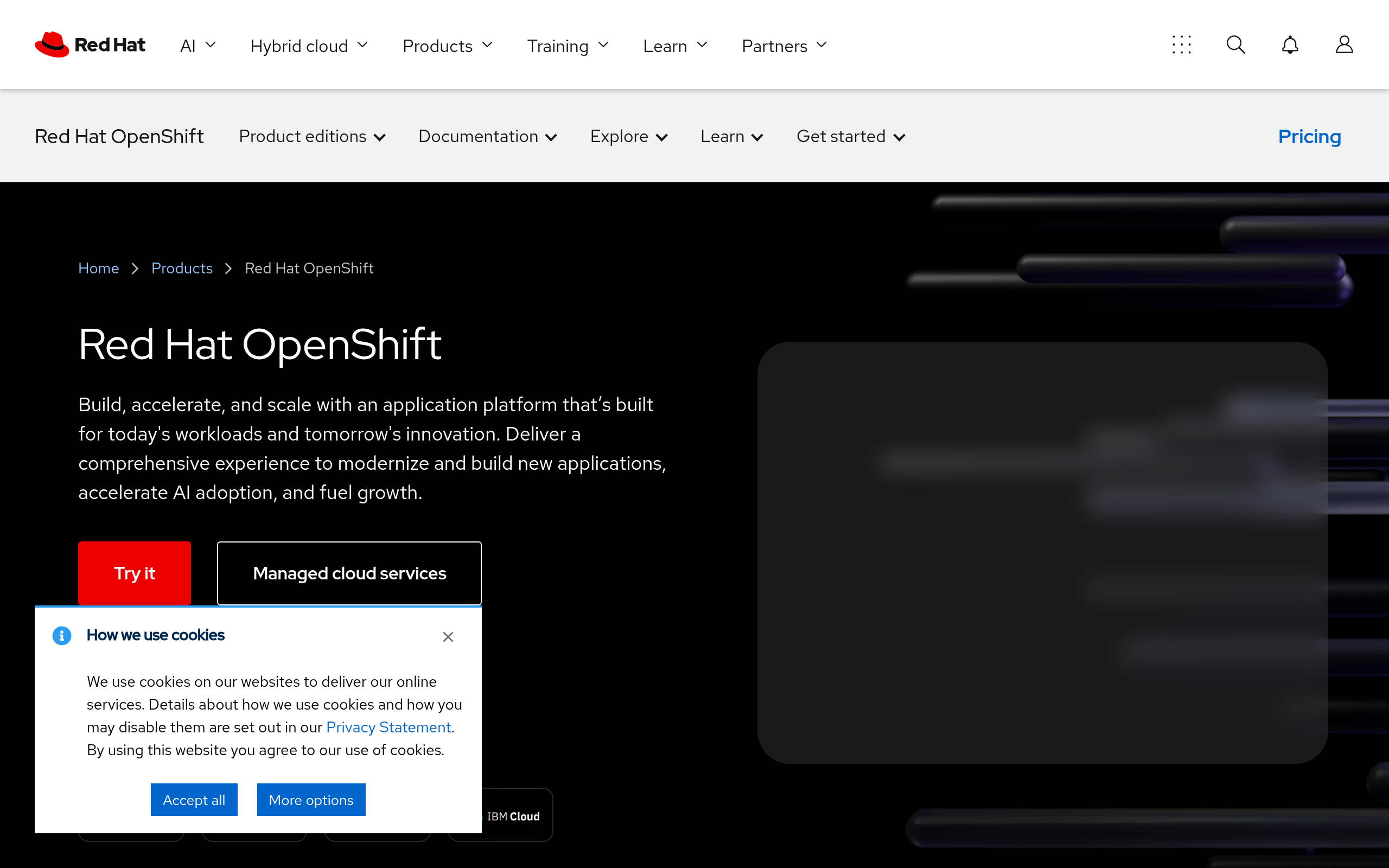 Red Hat OpenShift · 首页