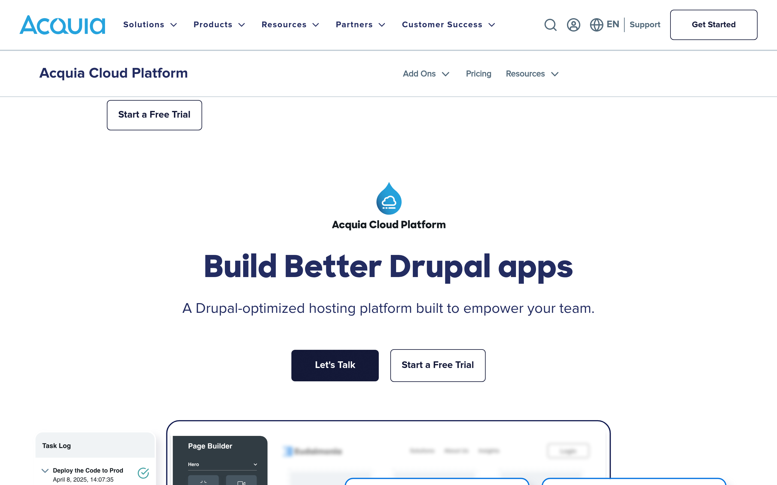 Acquia Cloud Platform · 首页