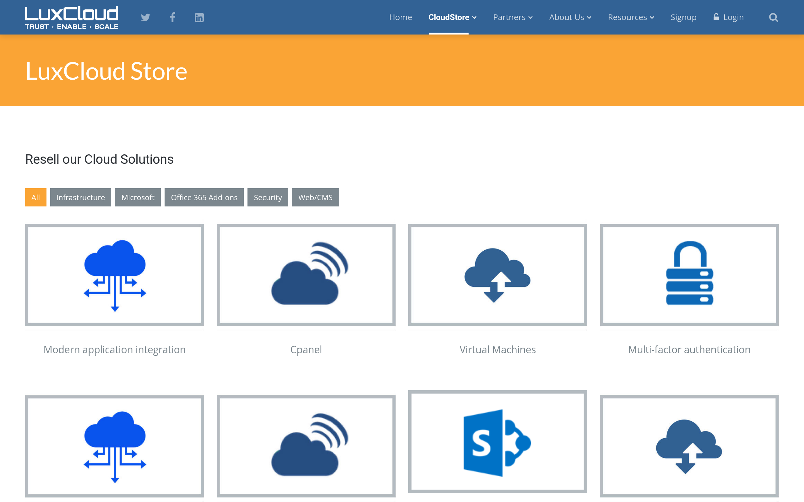 LuxCloud Store · 首页