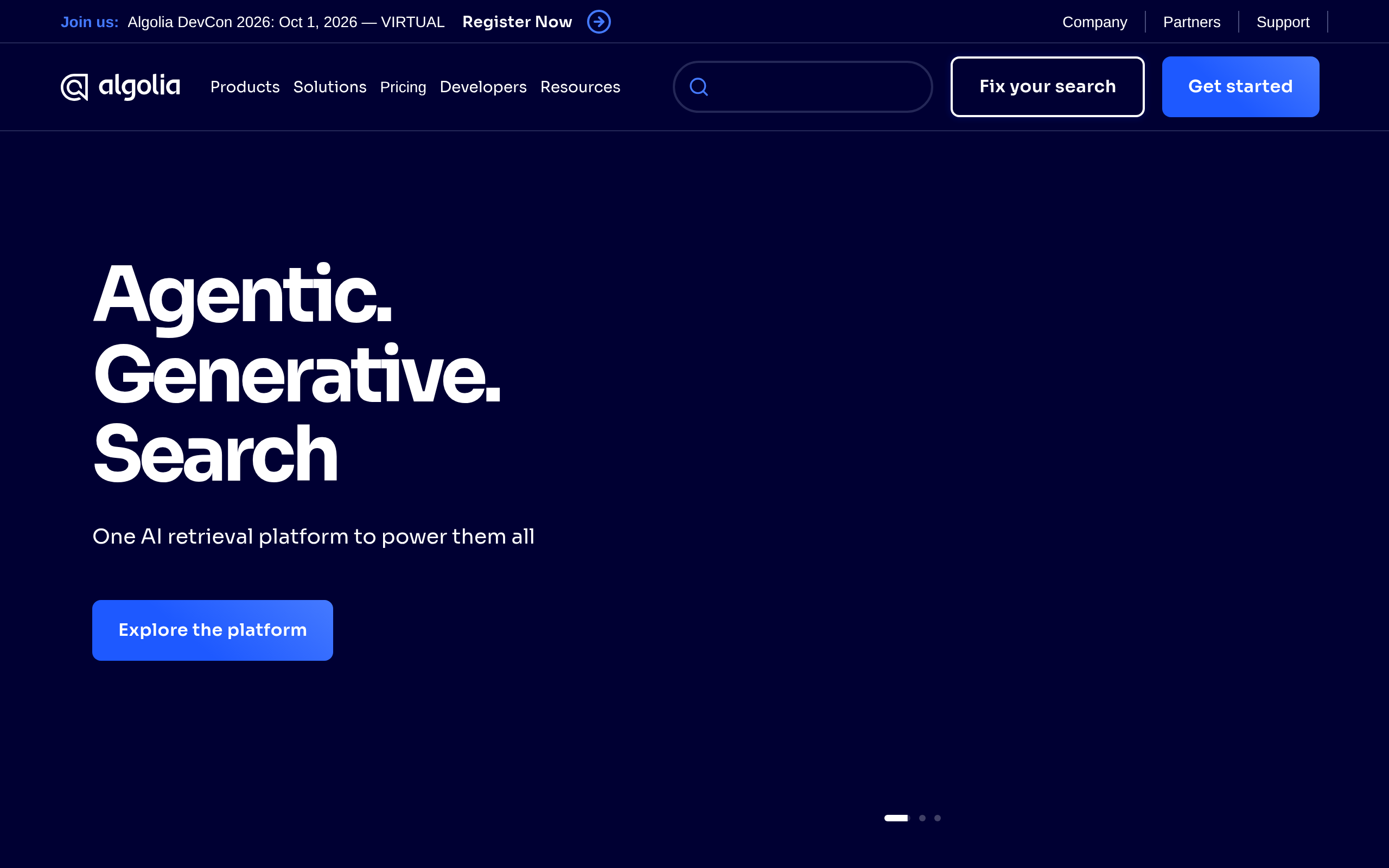 Algolia · 首页