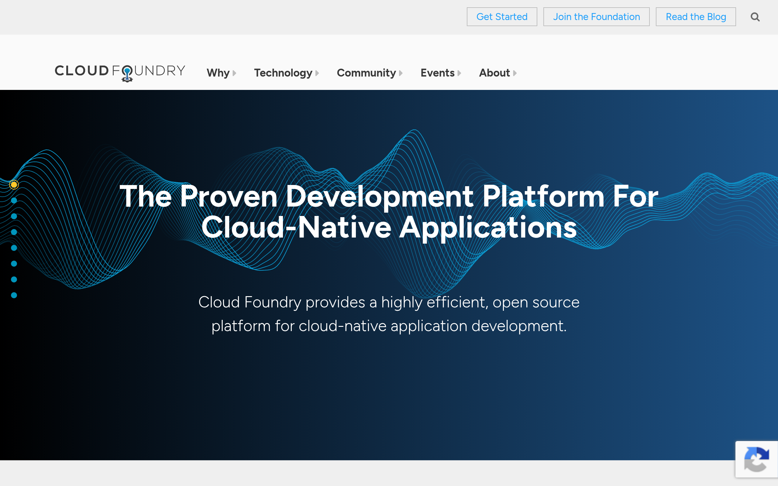 Cloud Foundry · 首页
