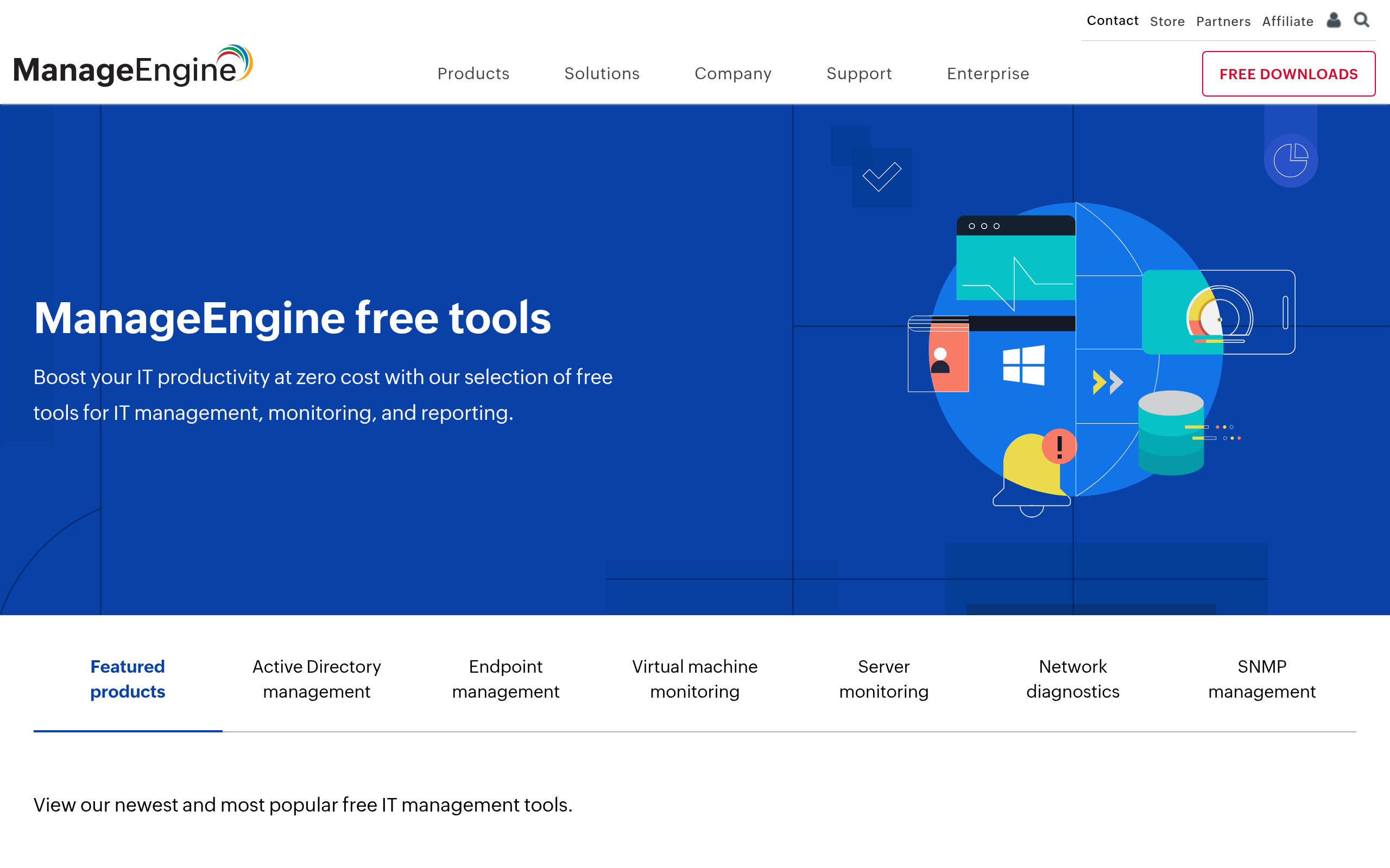 ManageEngine Free Tools · 首页