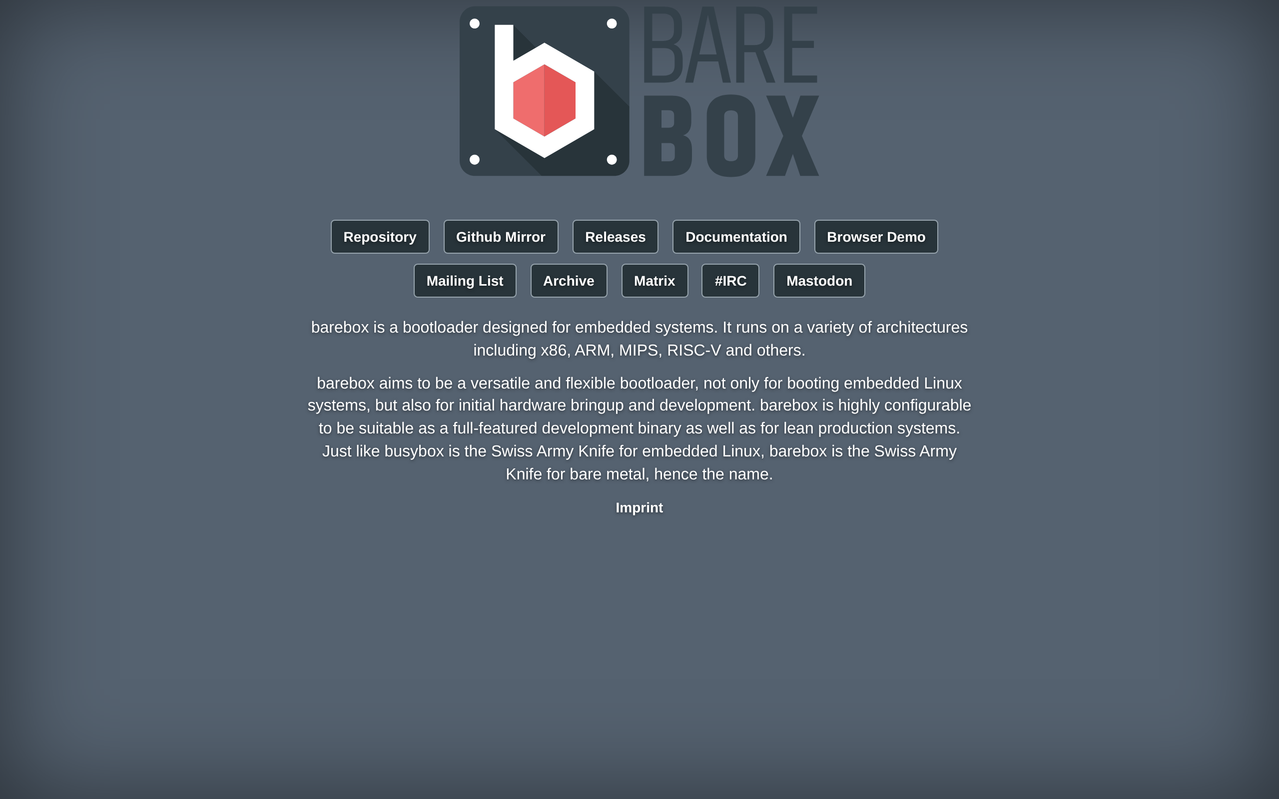 Barebox · 首页
