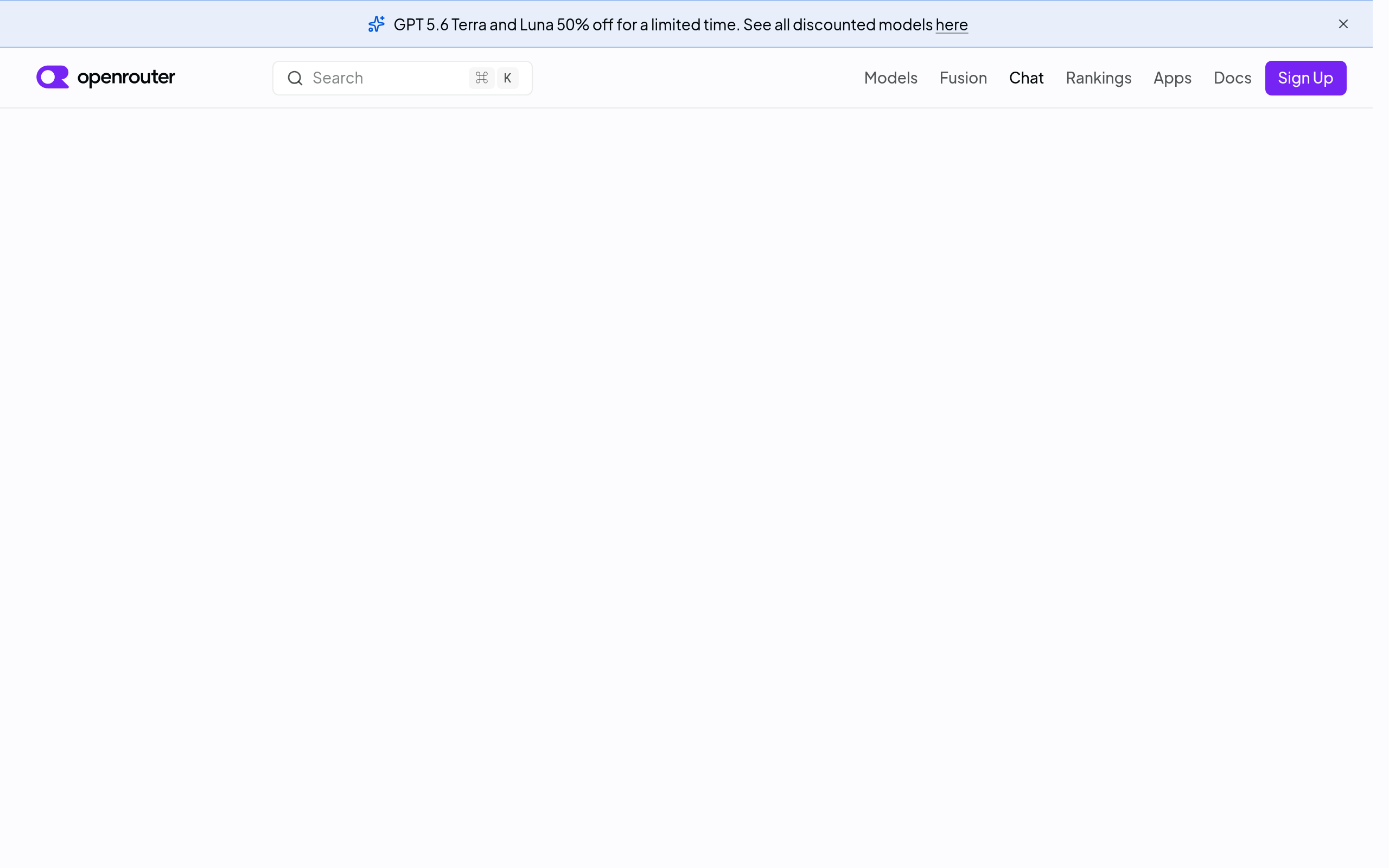 OpenRouter · 首页