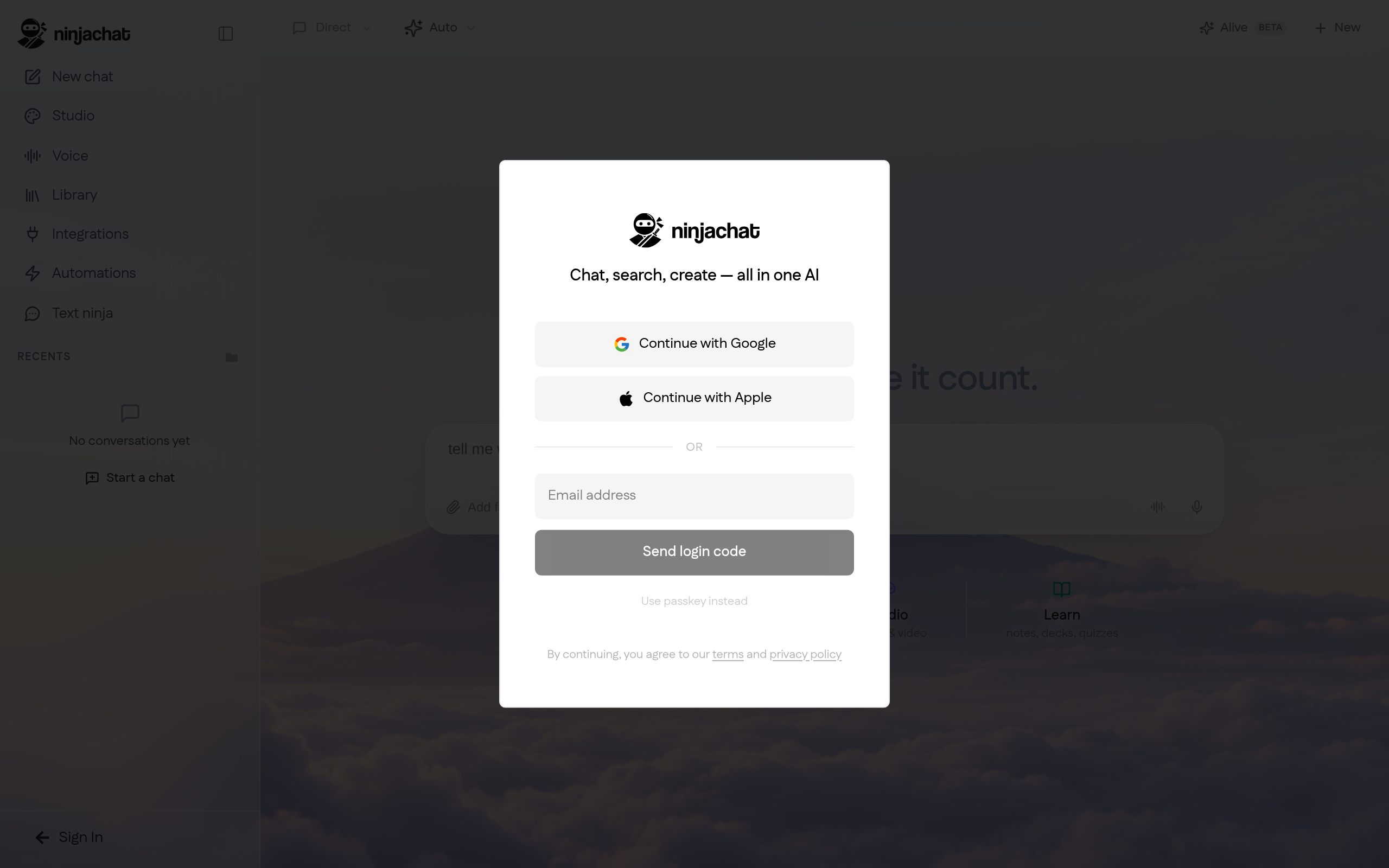 NinjaChat · 首页