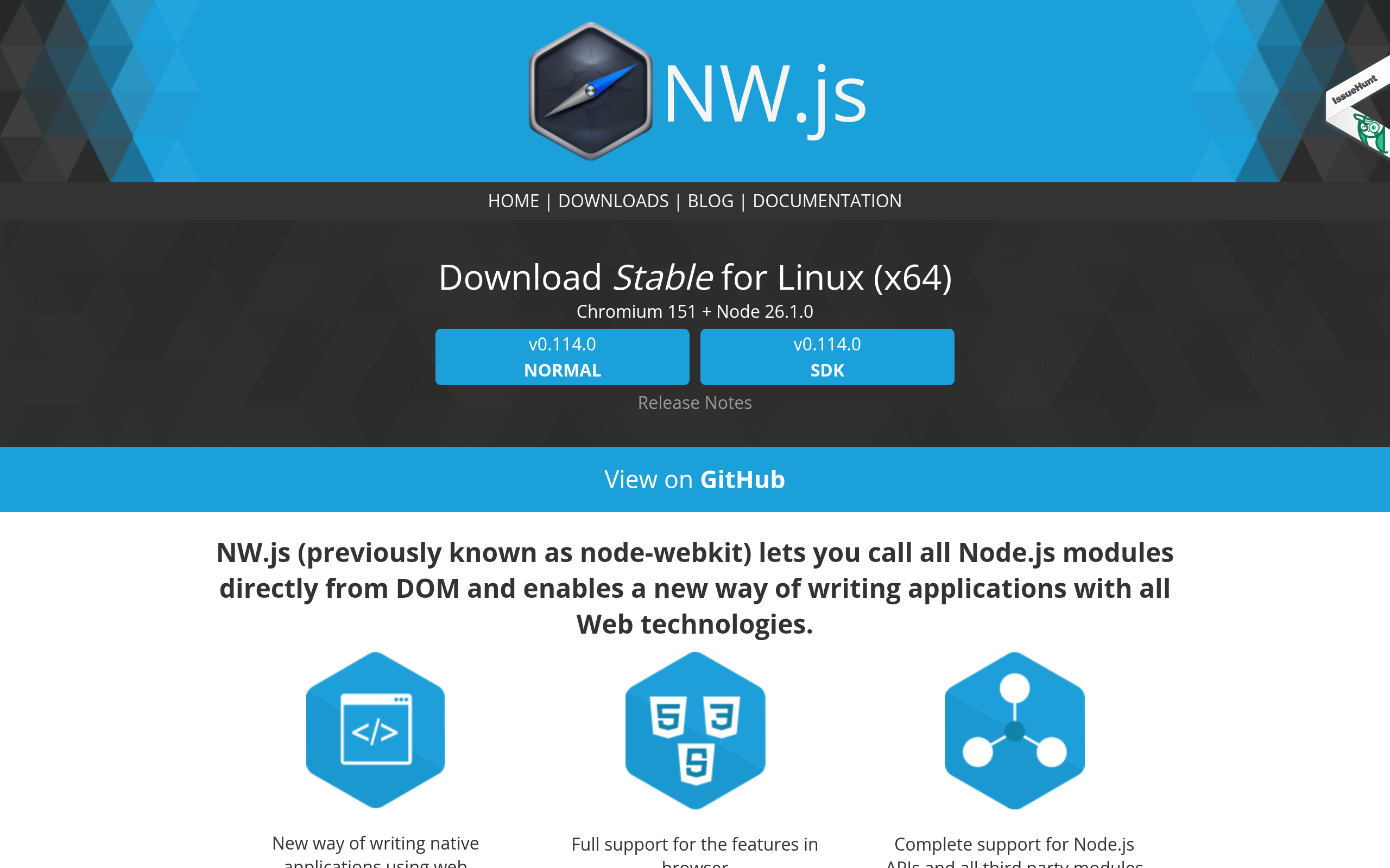 NW.js · 首页