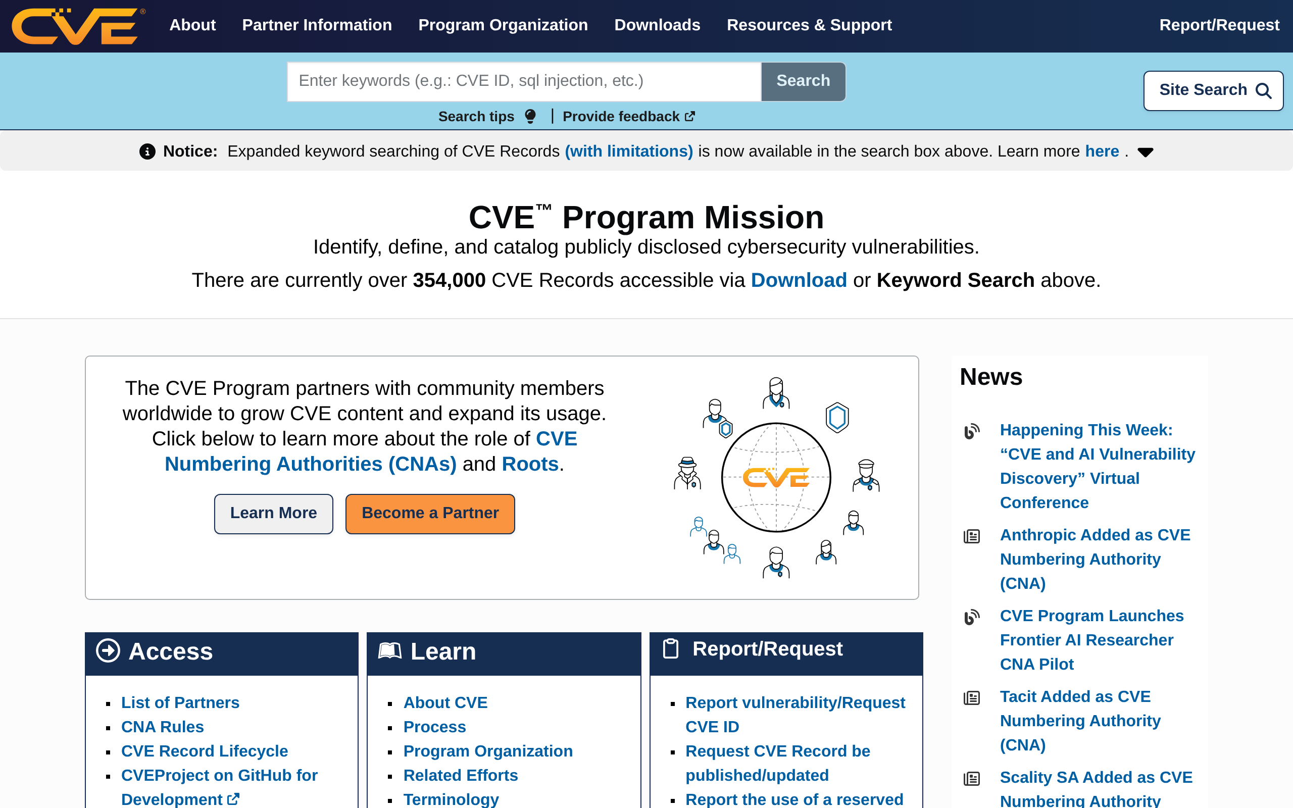 CVE · 首页