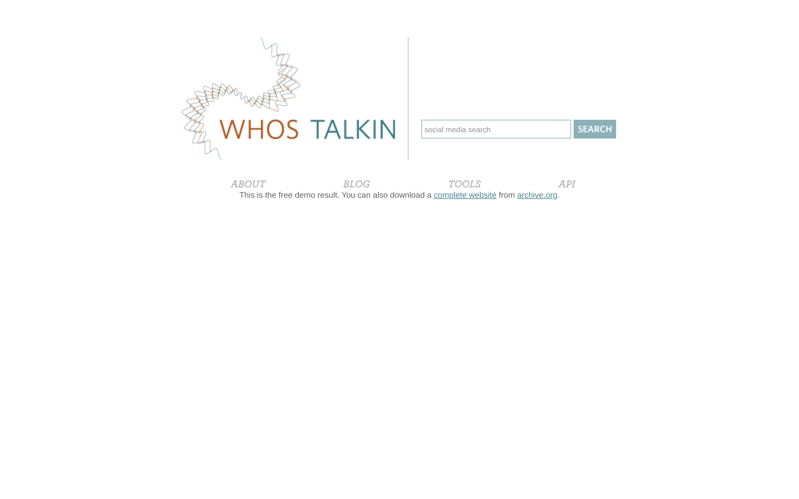 WhosTalkin? · 首页