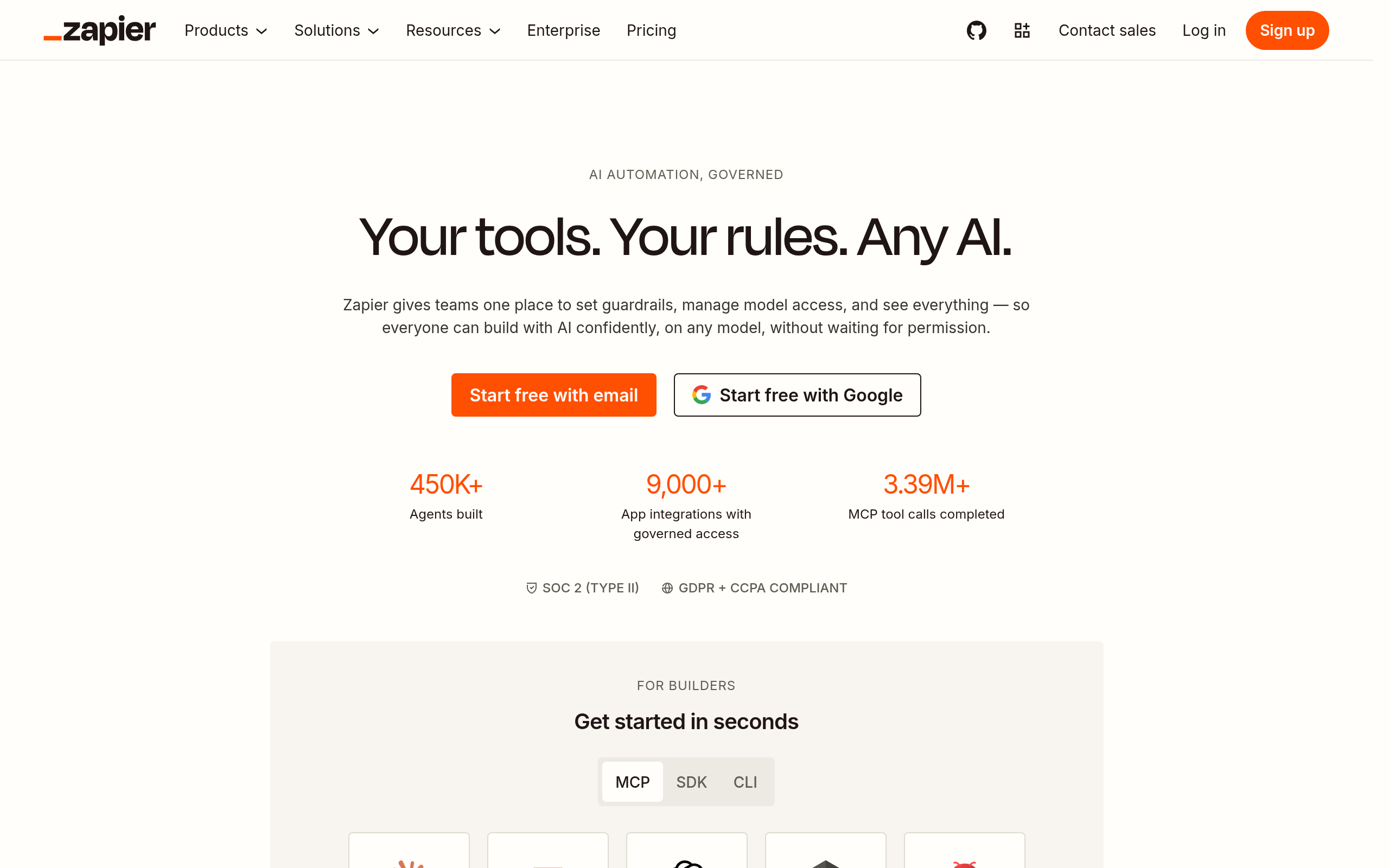 Zapier MCP · 首页