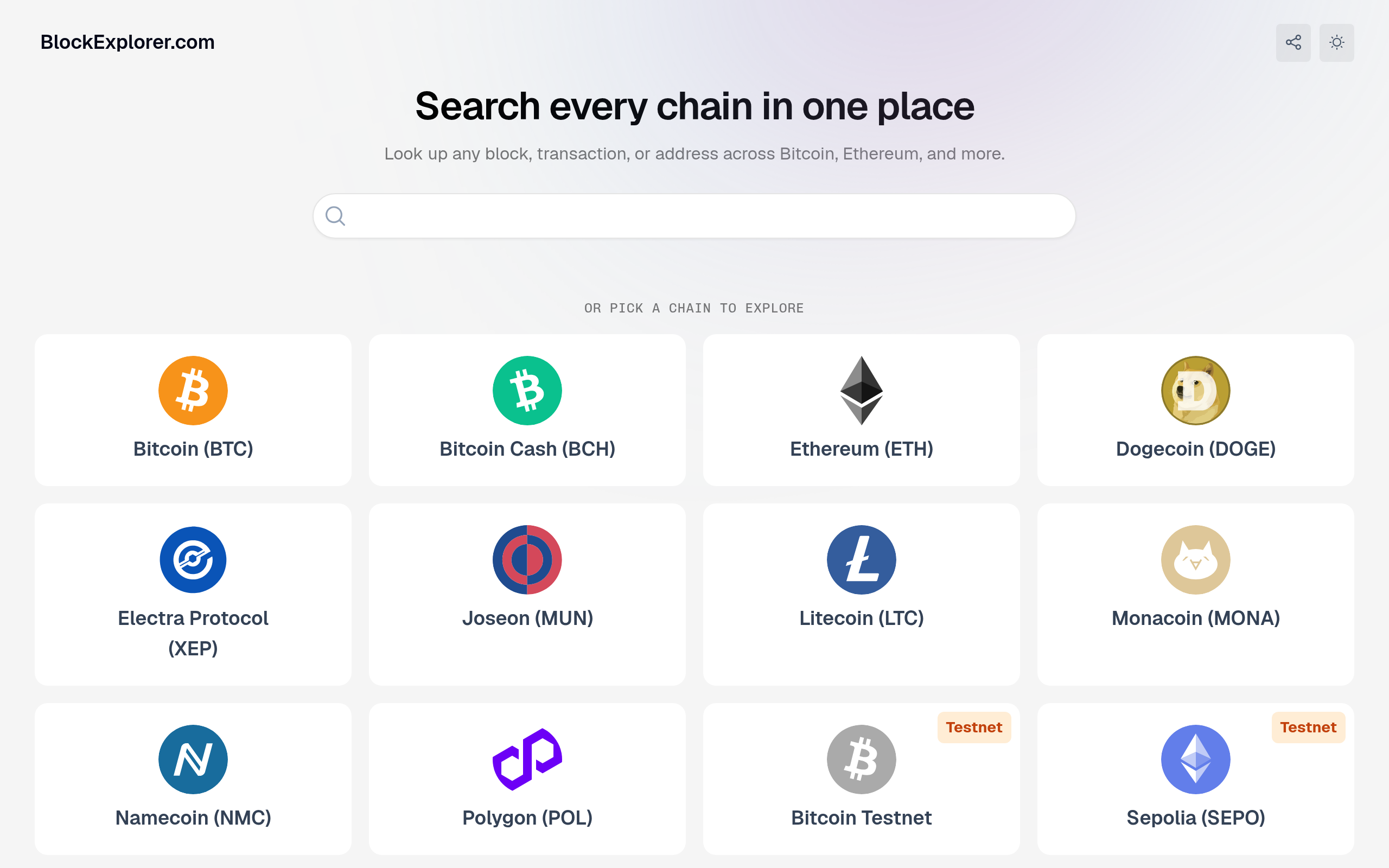 Bitcoin Block Explorer · 首页