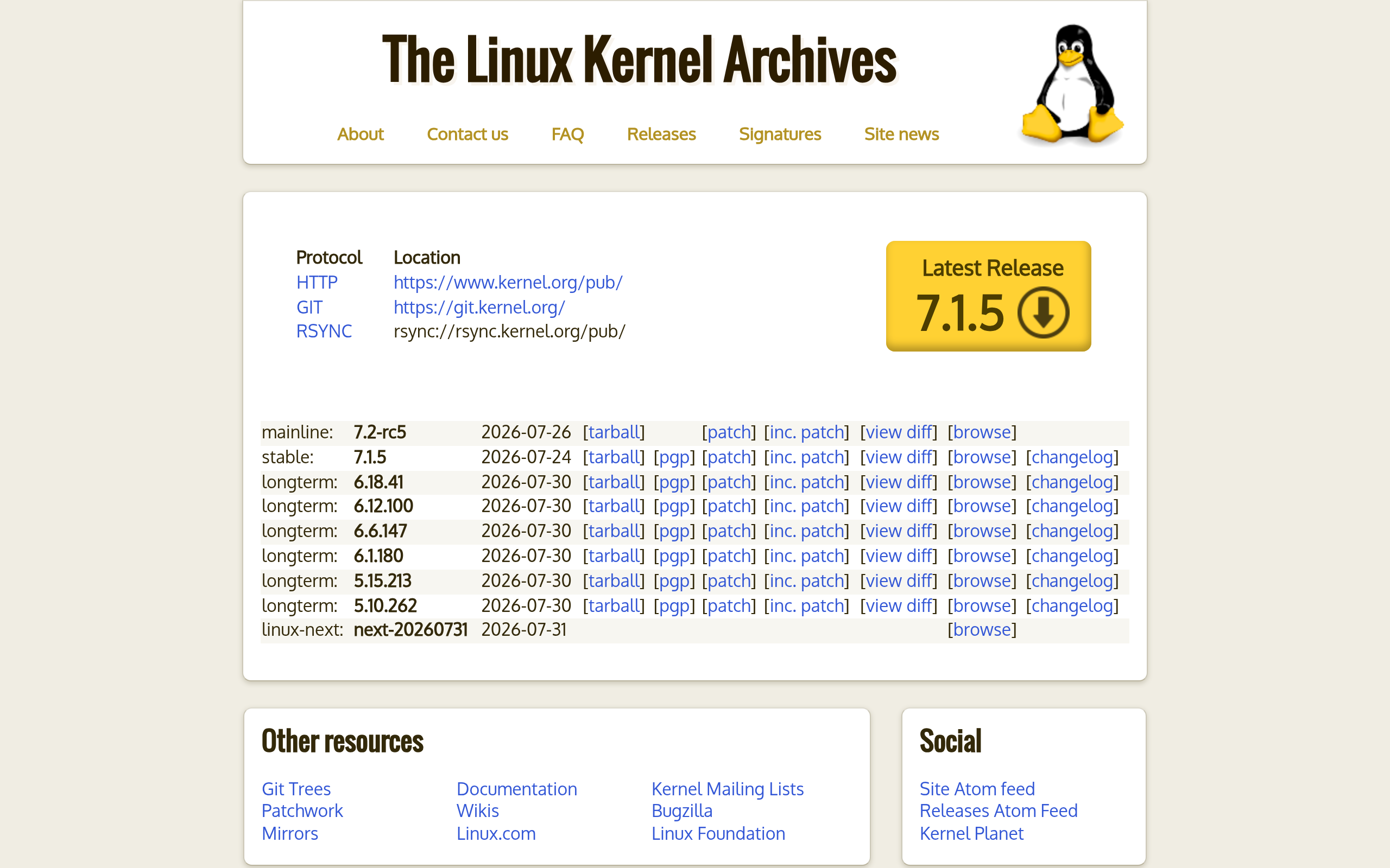 Linux Kernel · 首页